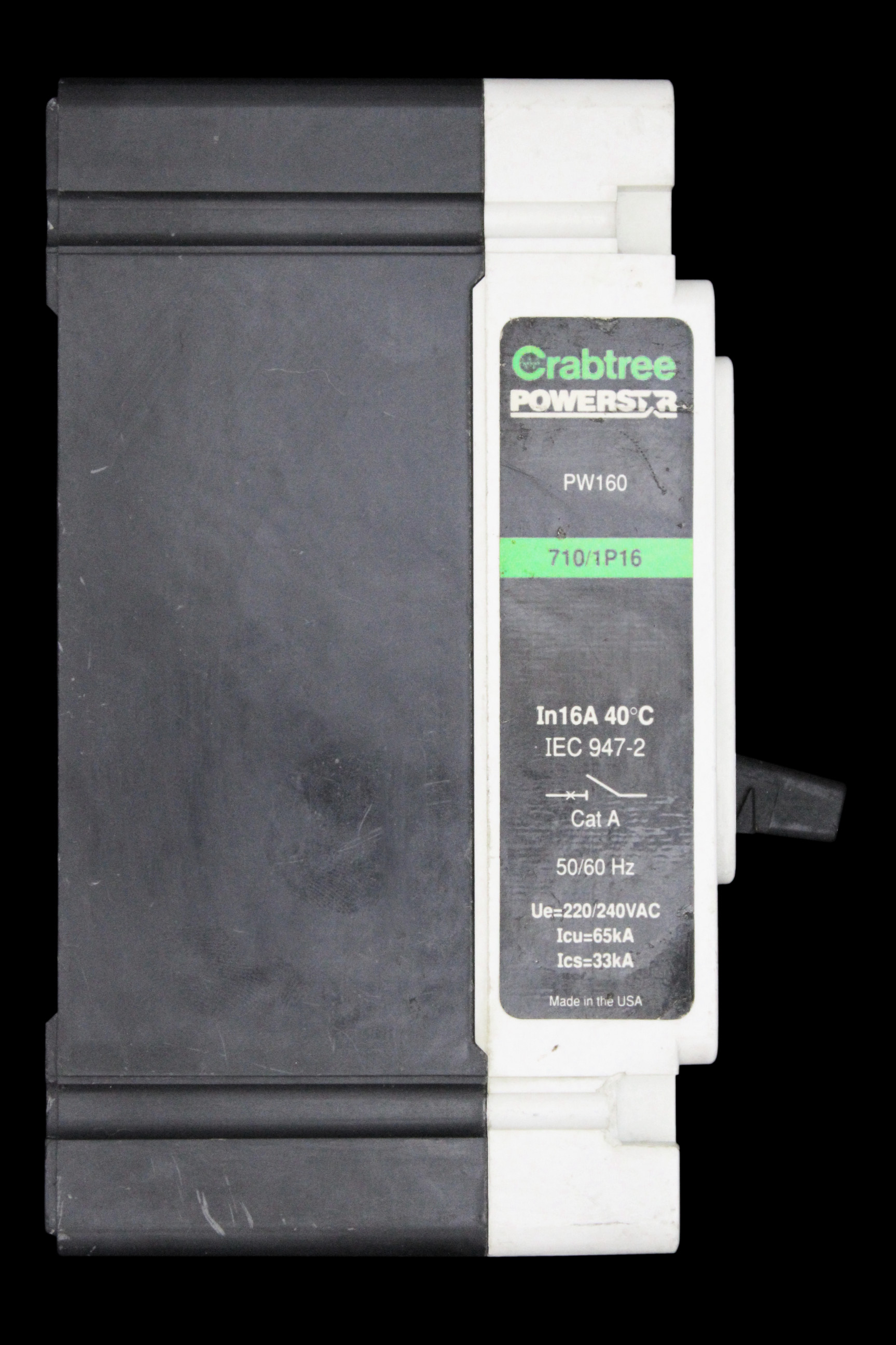 CRABTREE 16 AMP 65kA MCCB PW160 710/1P16