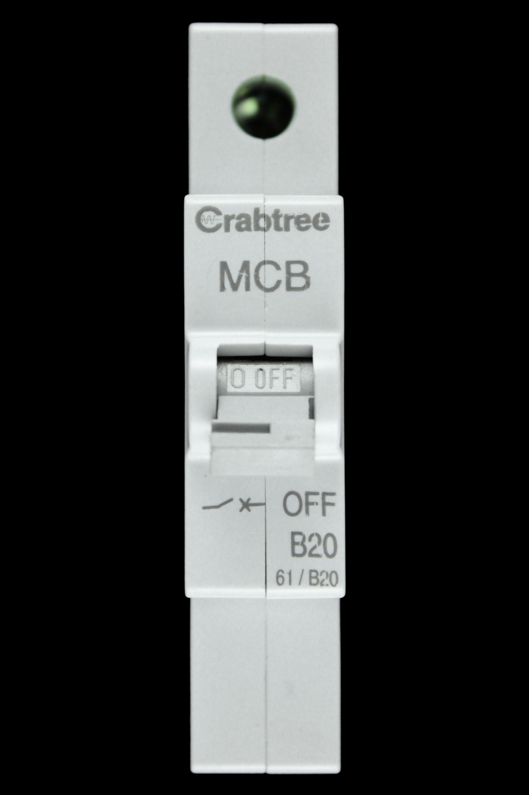 CRABTREE 20 AMP CURVE B 6kA MCB CIRCUIT BREAKER 61/B20 STARBREAKER G