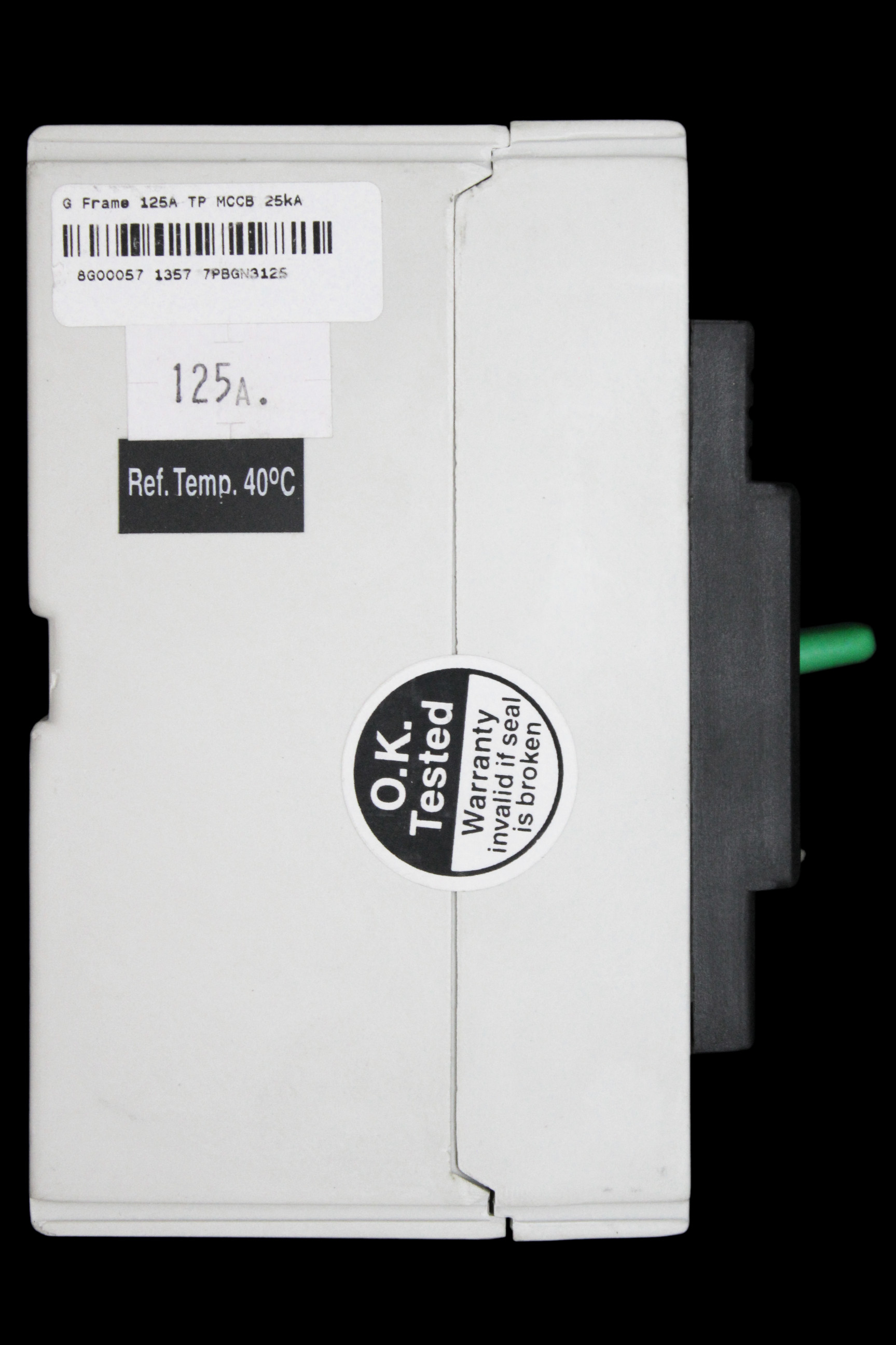 CRABTREE 125 AMP 25kA TRIPLE POLE MCCB POWERSTAR 7PBGN3125