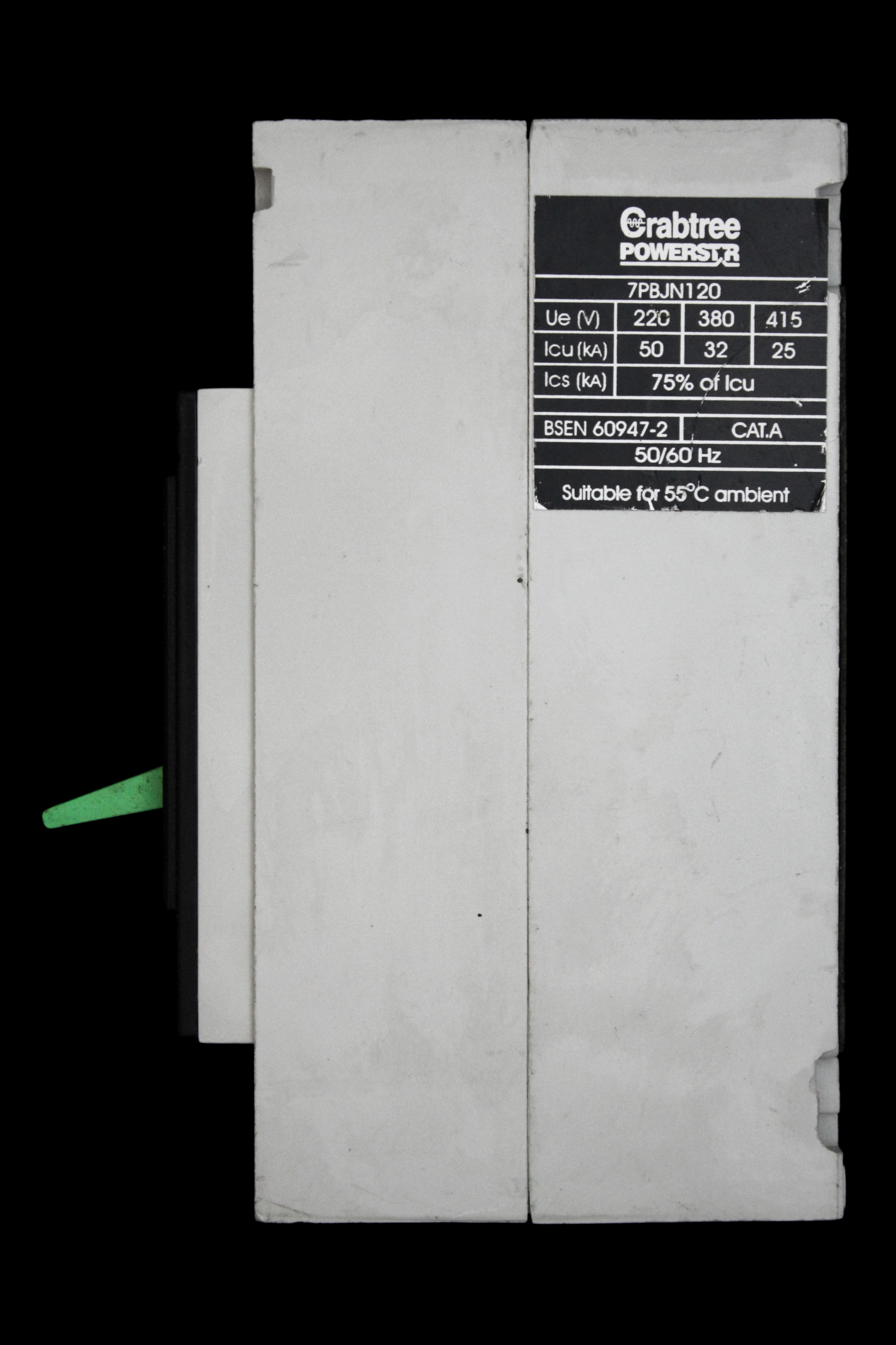 CRABTREE 20 MCCB 25kA 7PBJN120 POWERSTAR