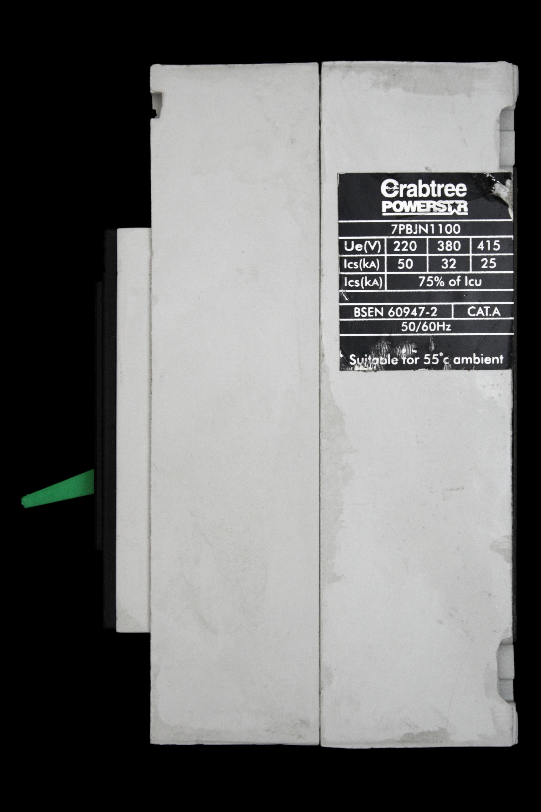 CRABTREE 100 MCCB 25kA 7PBJN1100 POWERSTAR