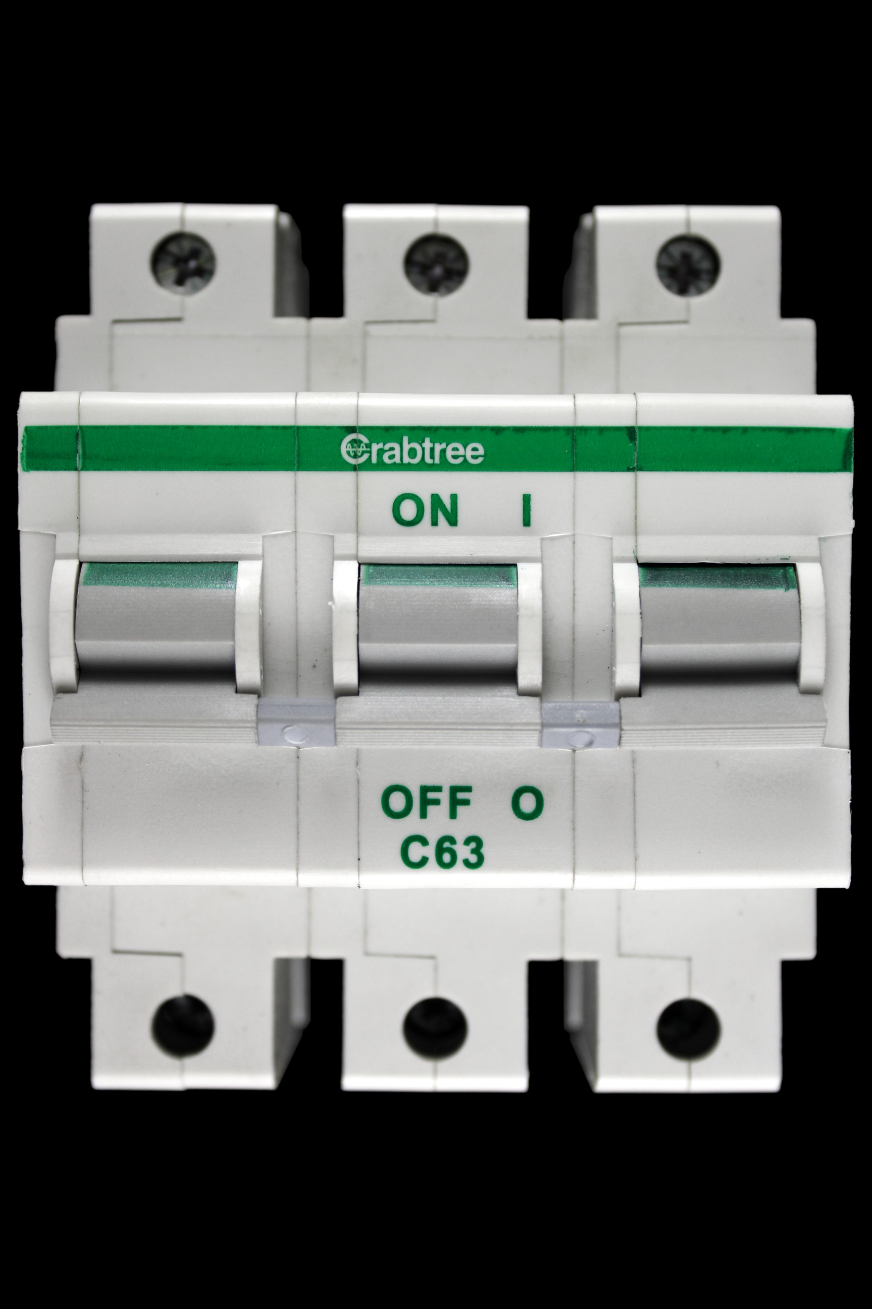 CRABTREE C 63 MCB TRIPLE POLE 16kA CIRCUIT BREAKER POLESTAR 63C/63
