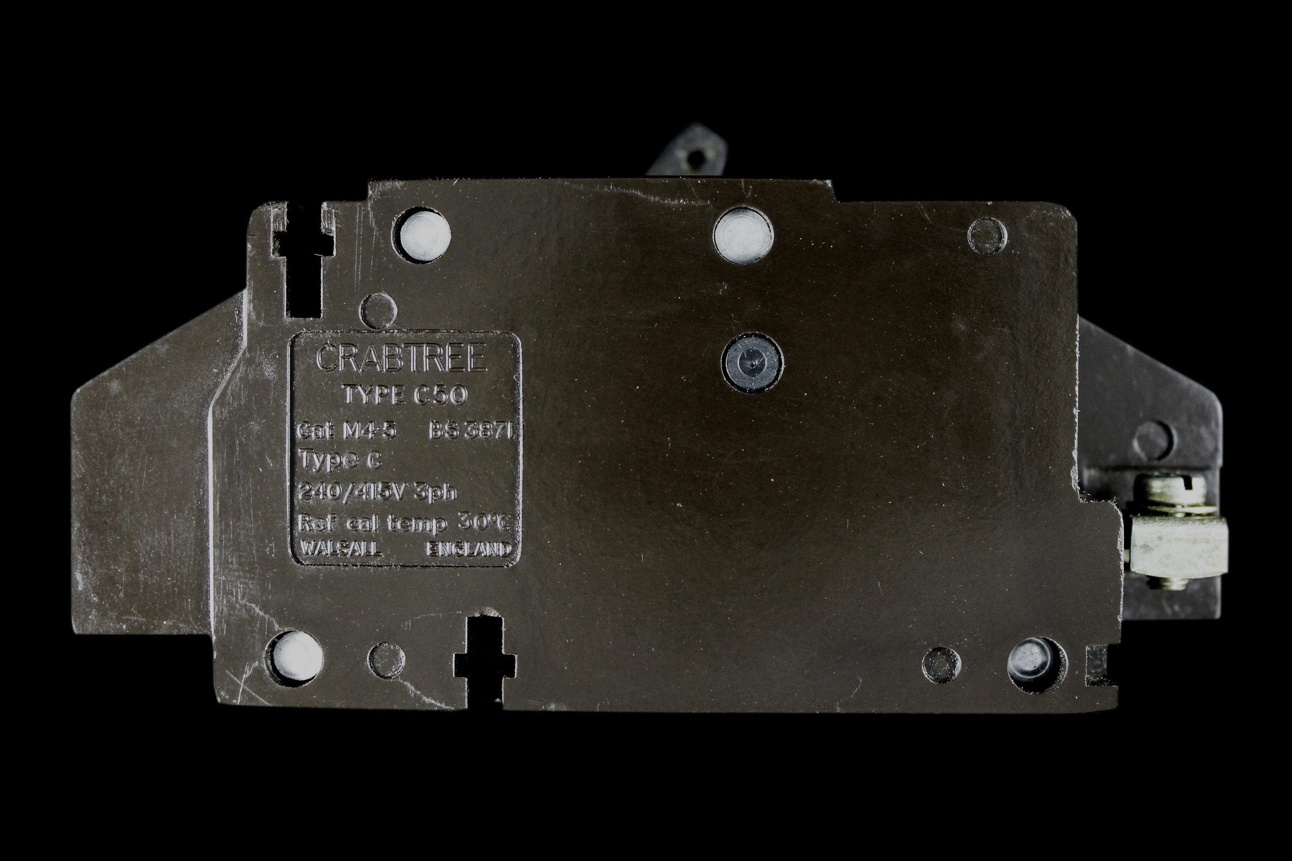 CRABTREE 60 AMP CURVE C M4.5 TRIPLE POLE MCB CIRCUIT BREAKER 53/60 C-50 C50