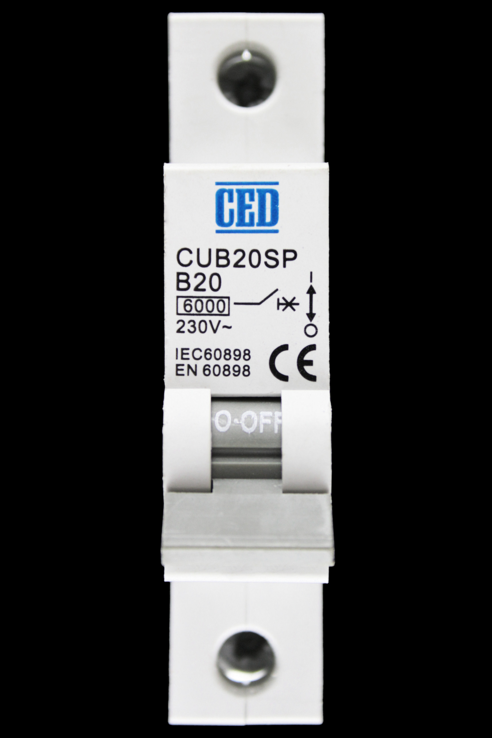 CED 20 AMP CURVE B 6kA MCB CIRCUIT BREAKER CUB20SP