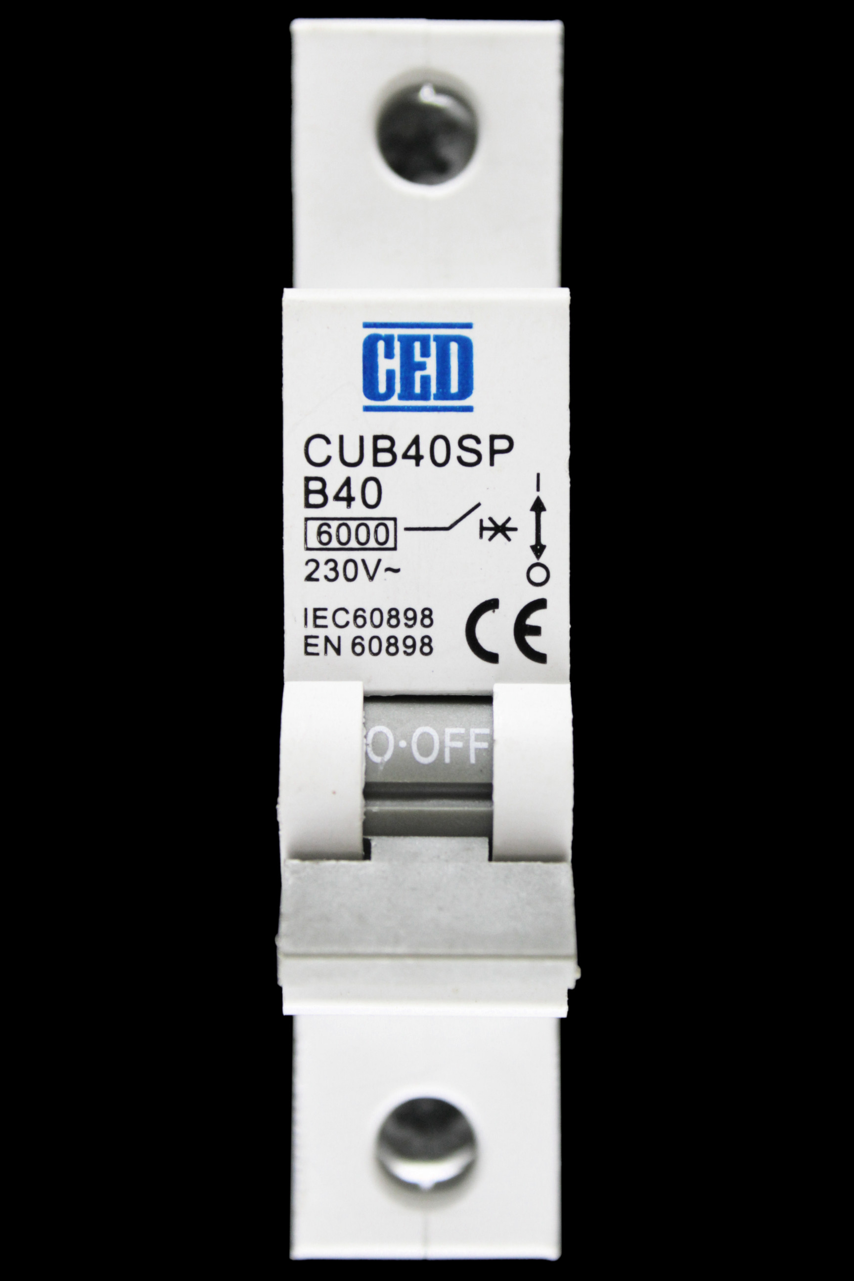 CED 40 AMP CURVE B 6kA MCB CIRCUIT BREAKER CUB40SP