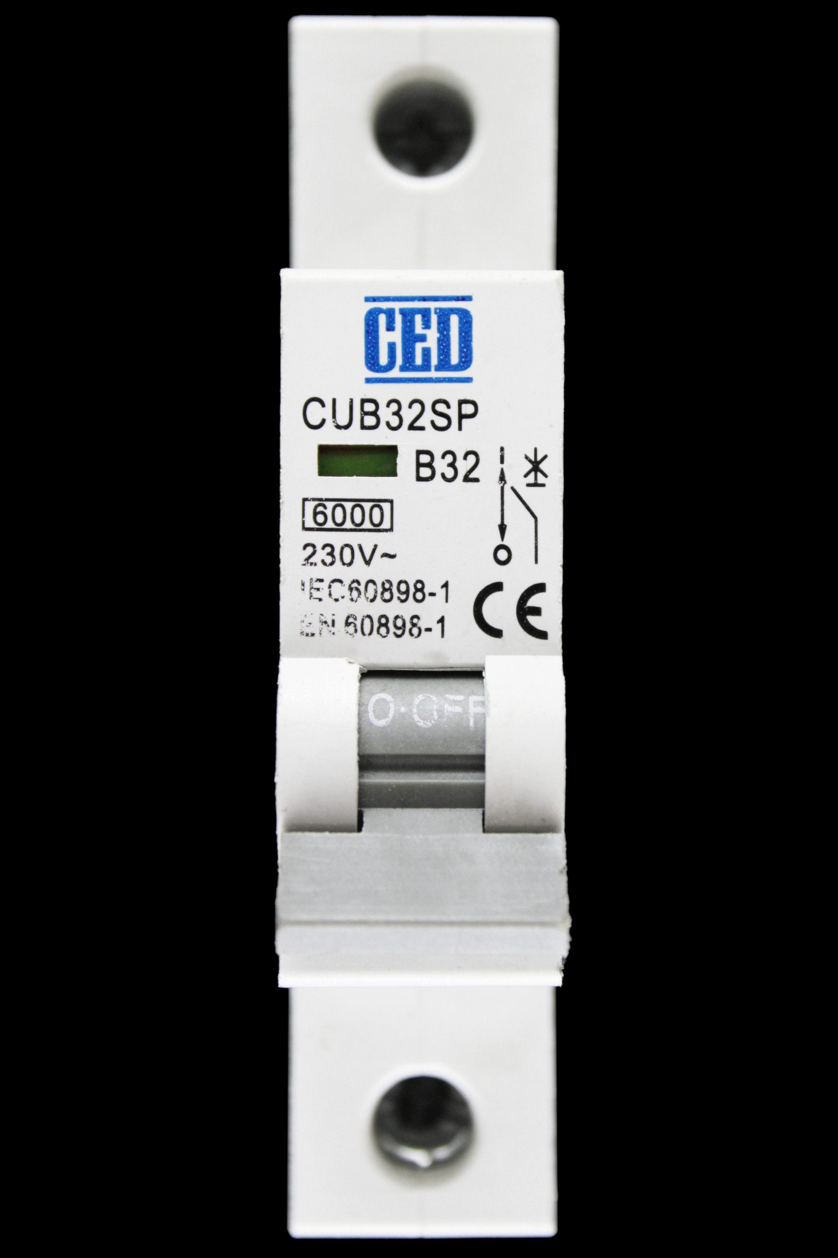 CED 32 AMP CURVE B 6kA MCB CIRCUIT BREAKER CUB32SP WL