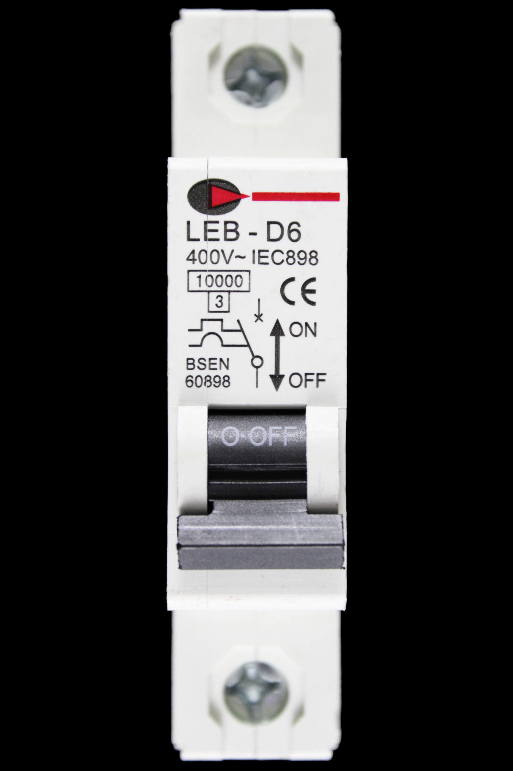 CGD 6 AMP CURVE D 10kA MCB CIRCUIT BREAKER 400V LEB-D6
