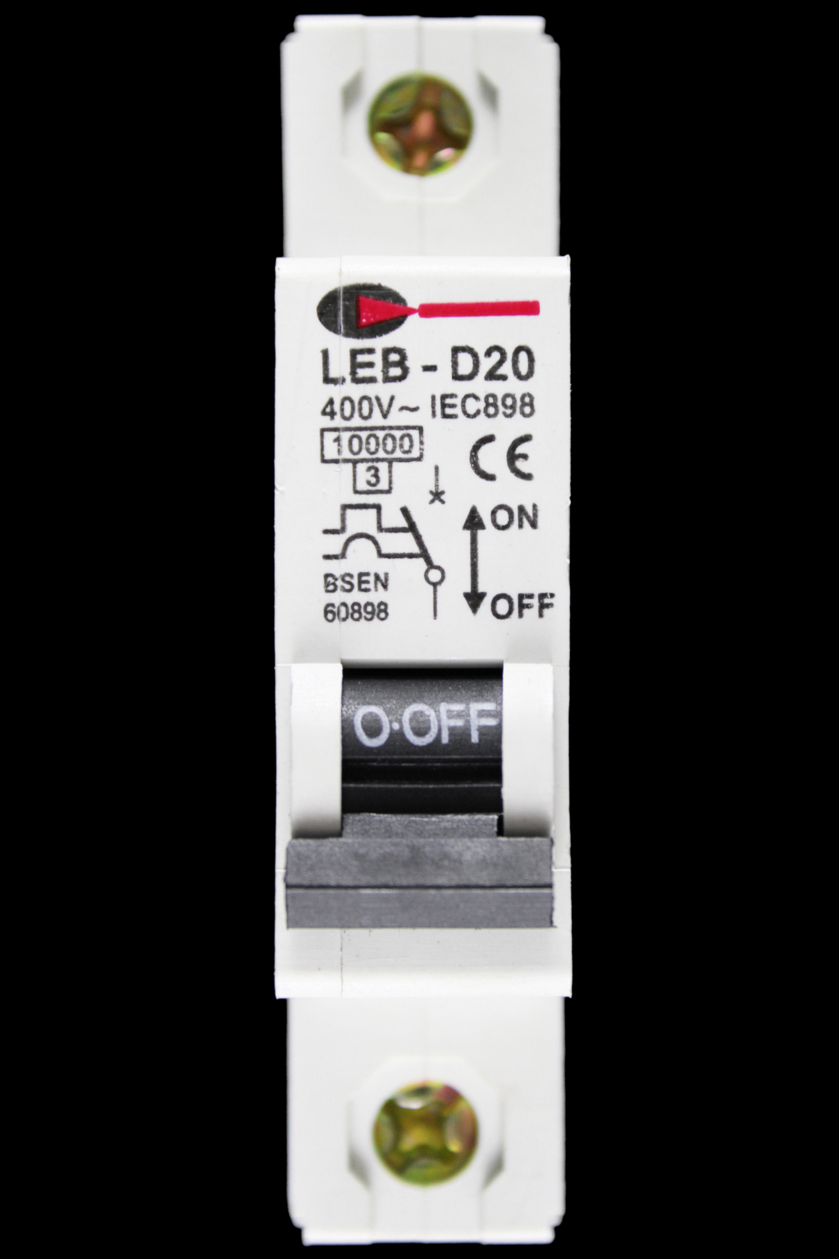 CGD 20 AMP CURVE D 10kA MCB CIRCUIT BREAKER 400V LEB-D20