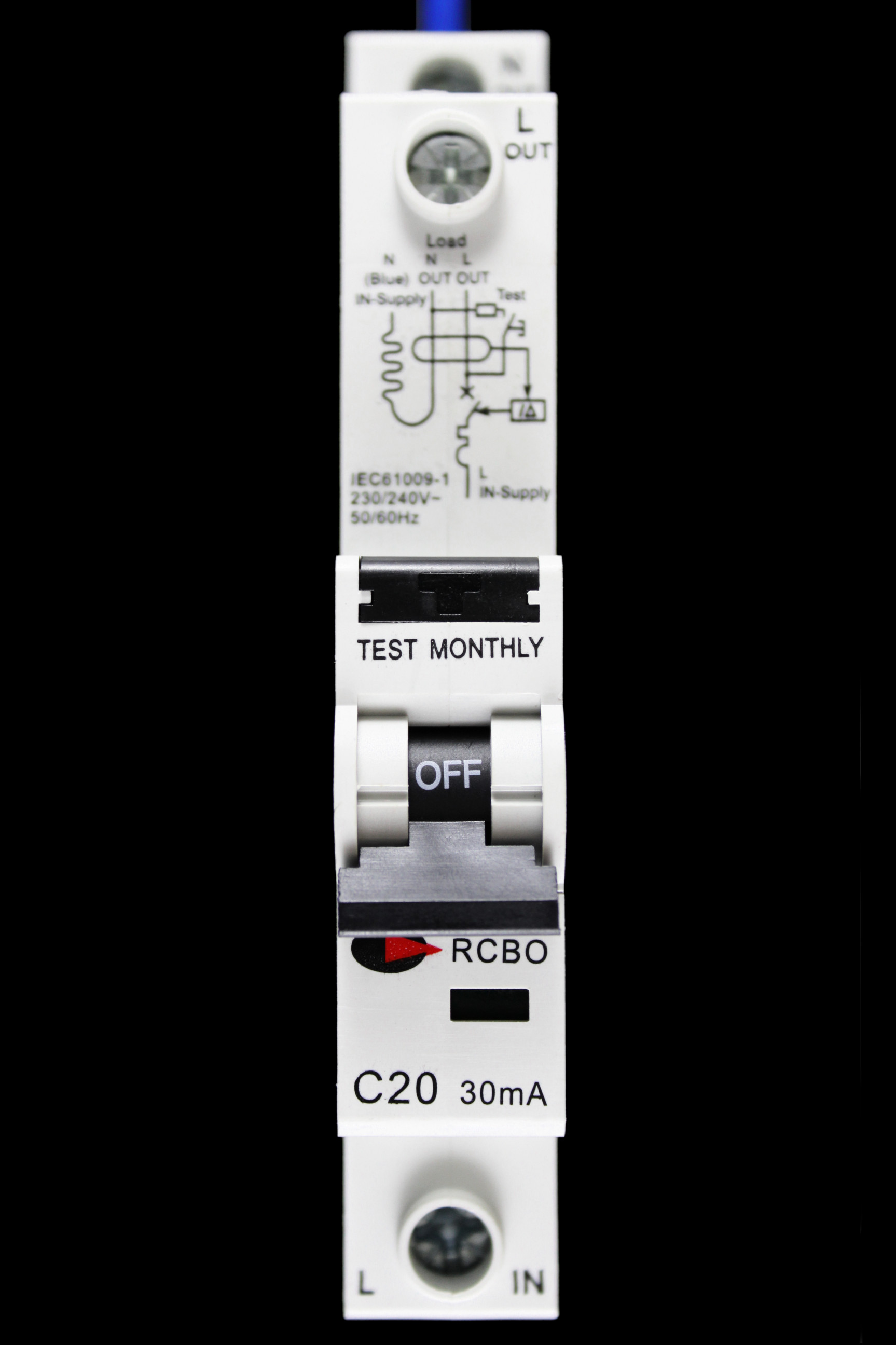 CGD 20 AMP CURVE C 6kA 30mA RCBO TYPE AC RCBO-20/30/1M/C