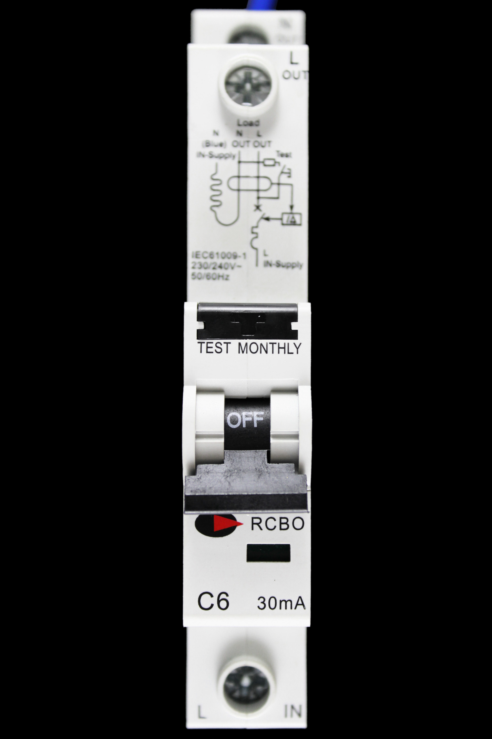 CGD 6 AMP CURVE C 6kA 30mA RCBO TYPE AC RCBO-6/30/1M/C