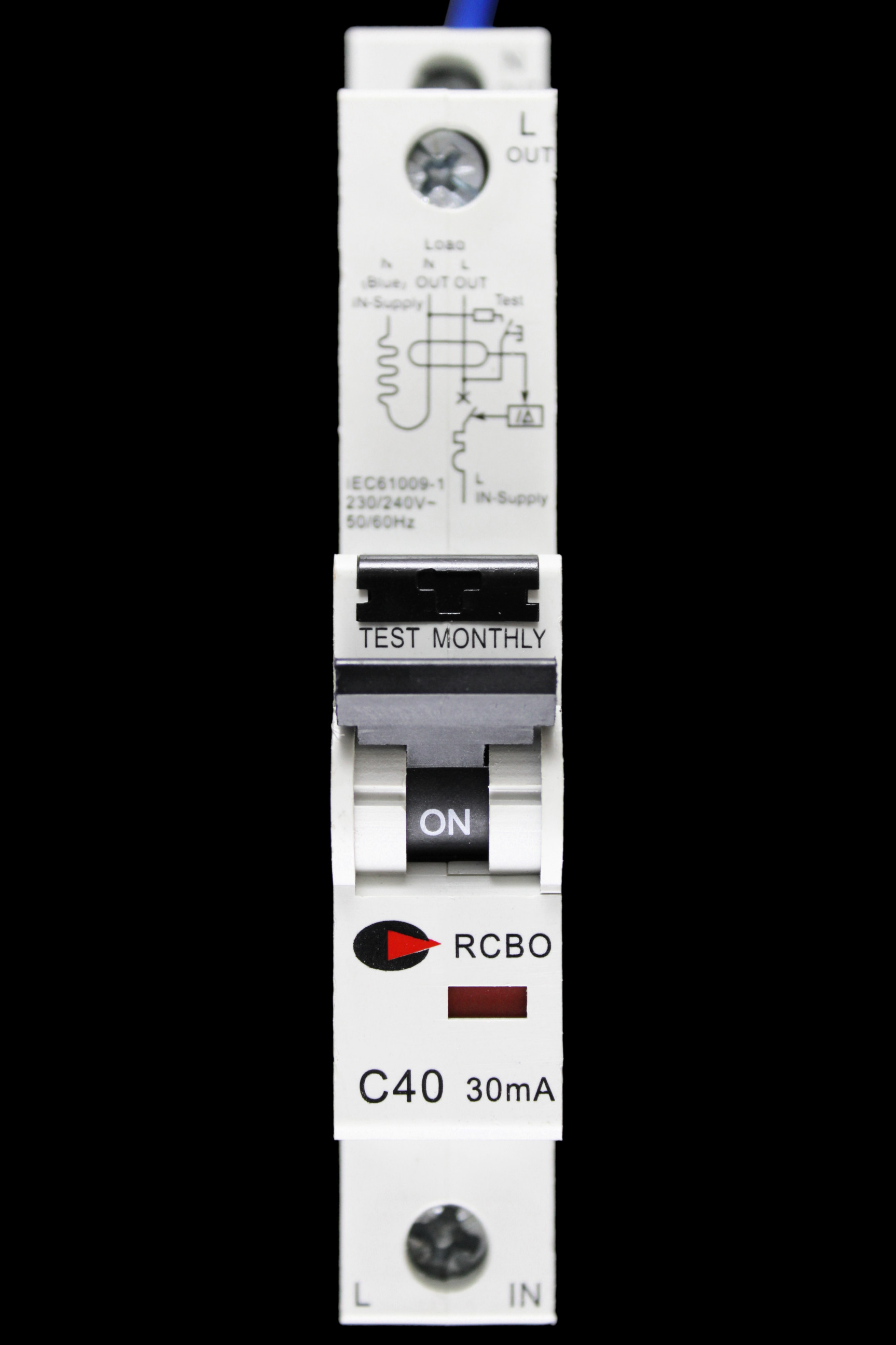 CGD 40 AMP CURVE C 6kA 30mA RCBO TYPE AC 40/30/1M/C