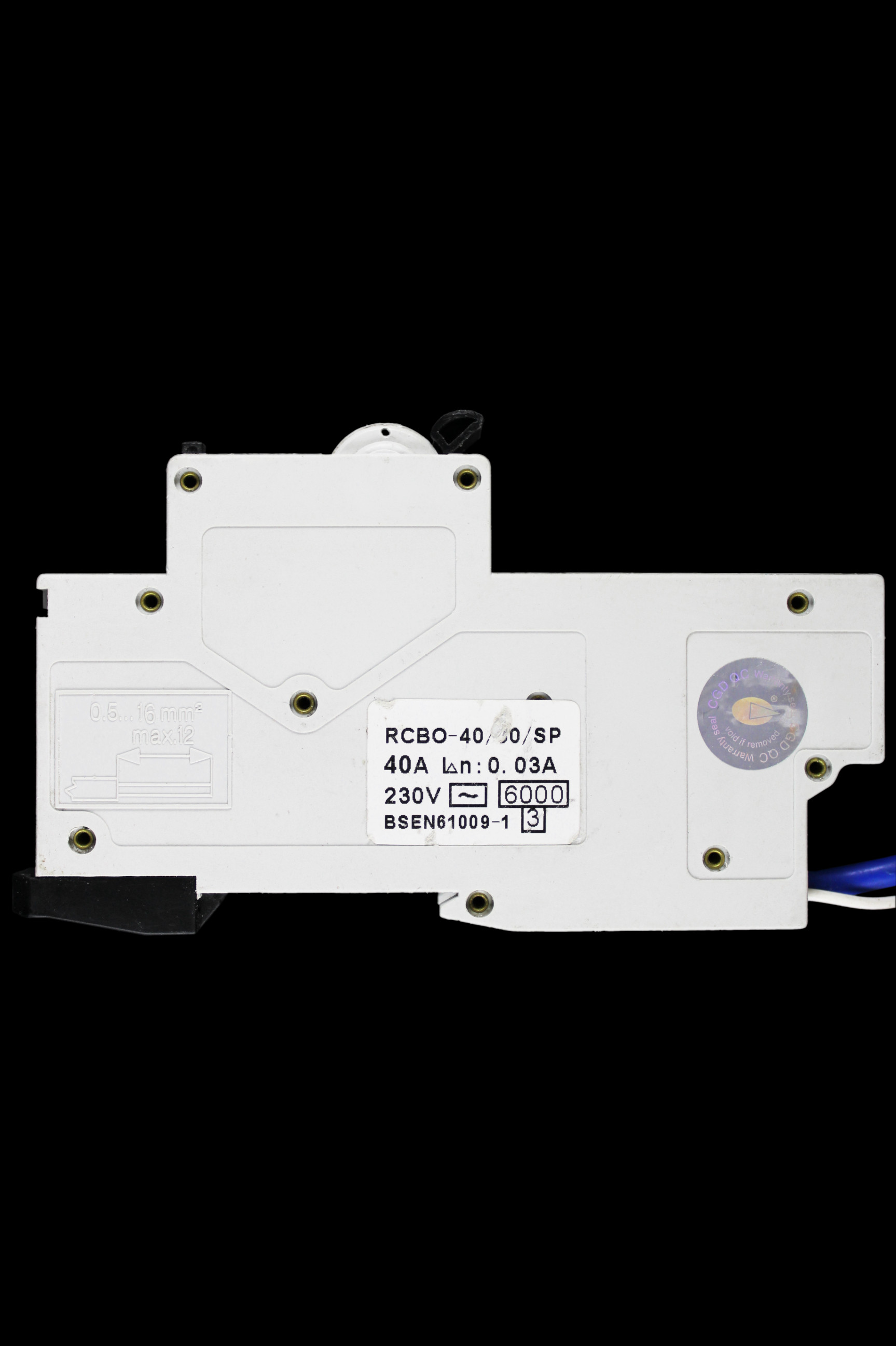 CGD 40 AMP CURVE B 6kA 30mA RCBO TYPE AC 40/30/SP