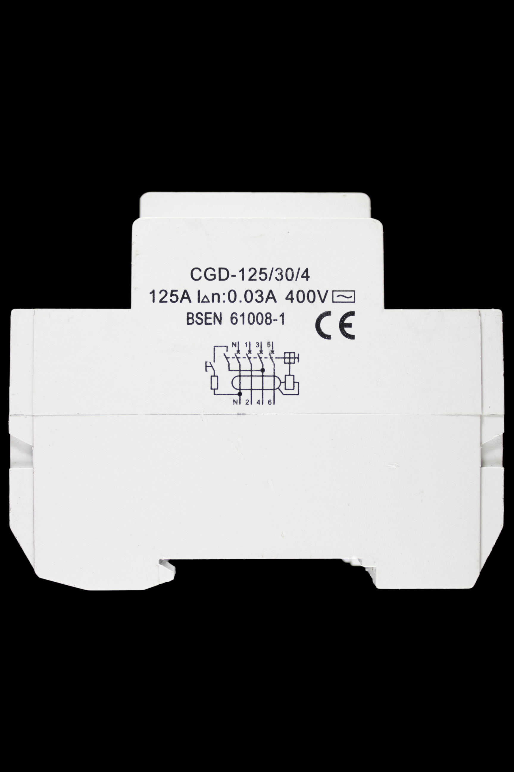 CGD 125 AMP 30mA FOUR POLE RCCB TYPE AC 125/30/4