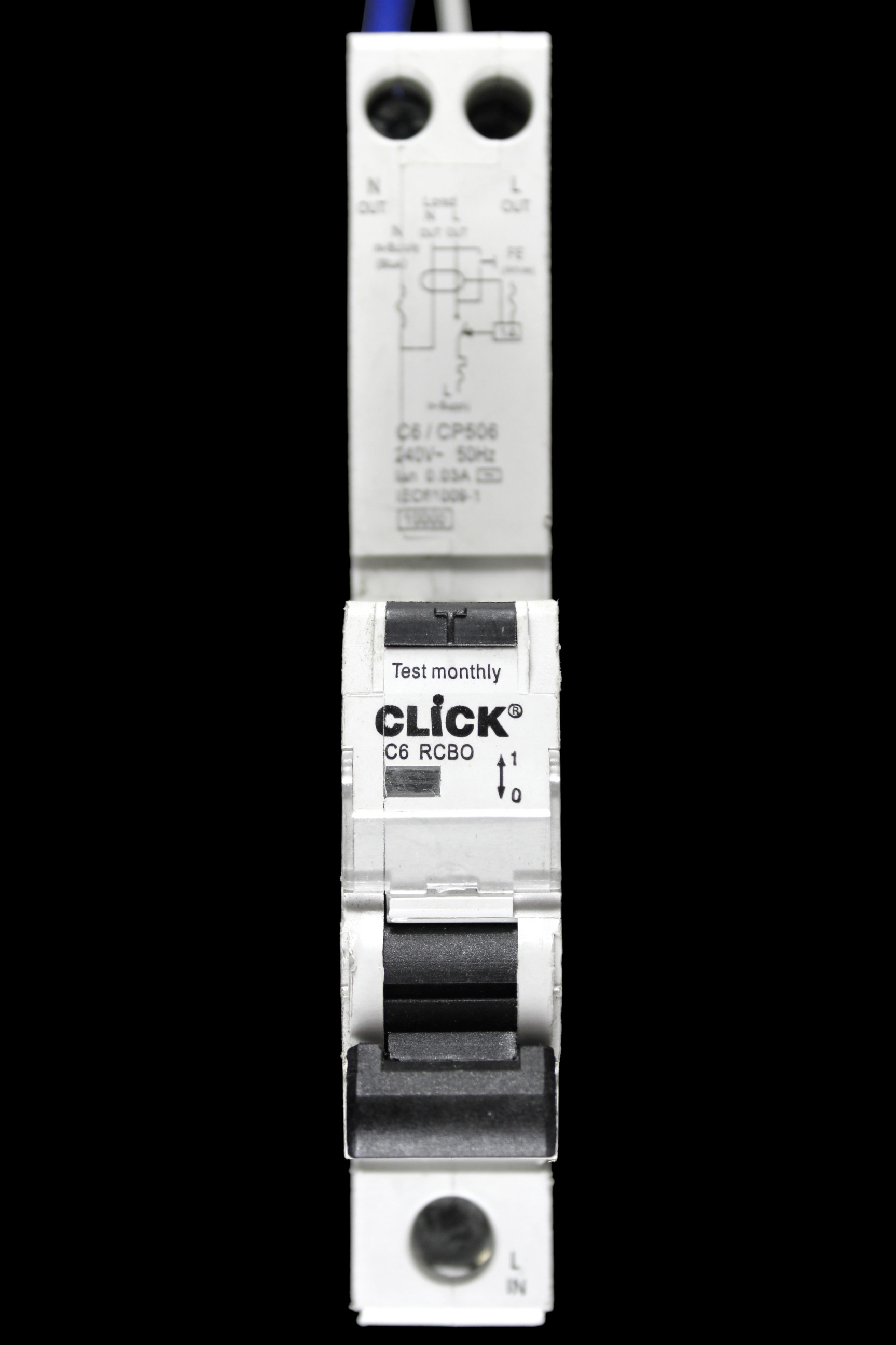 CLICK C 6 RCBO 10kA 30mA TYPE AC C6/CP506