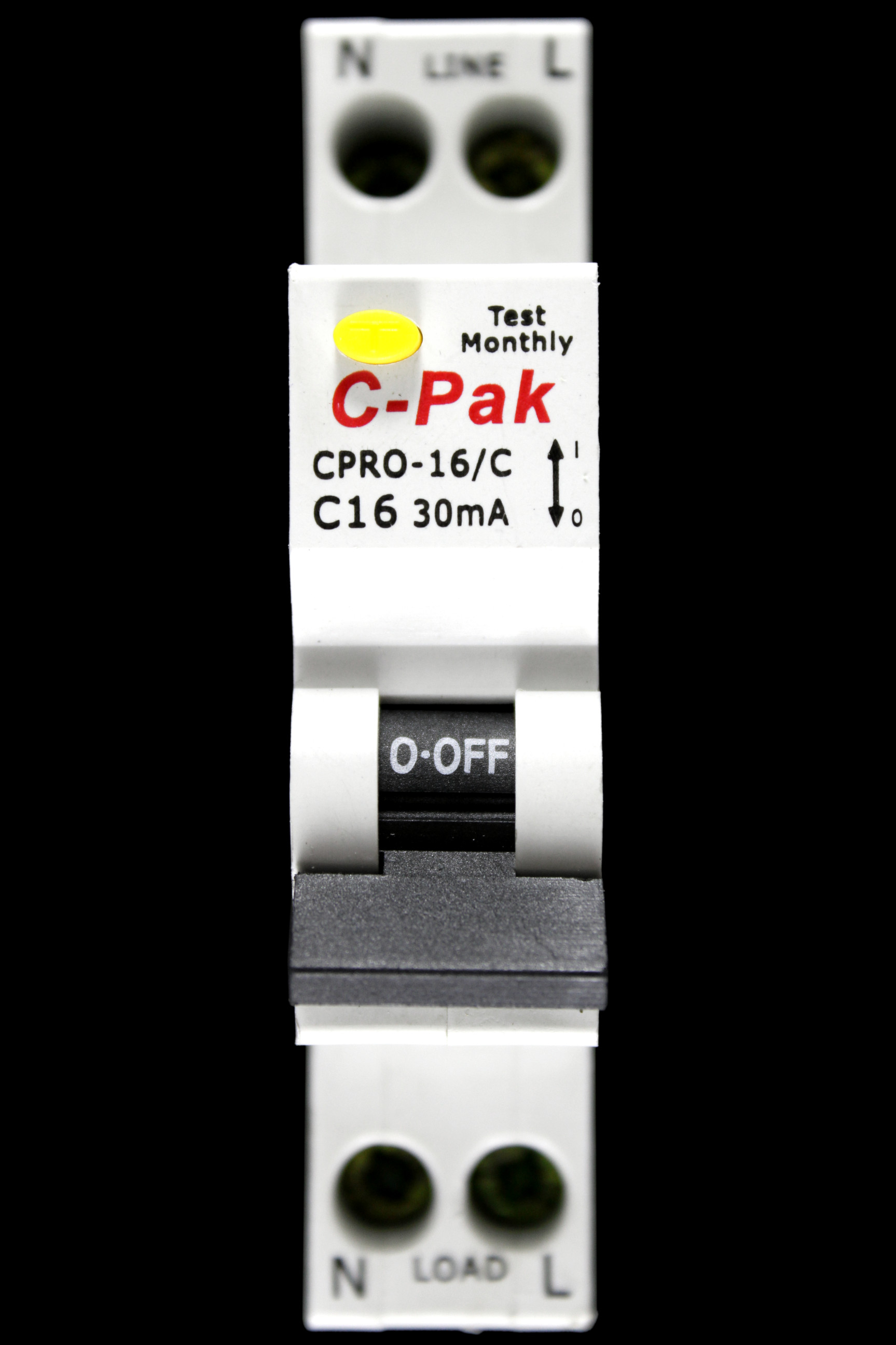 C-PAK C 16 RCBO 6kA 30mA TYPE AC CPRO-16/C