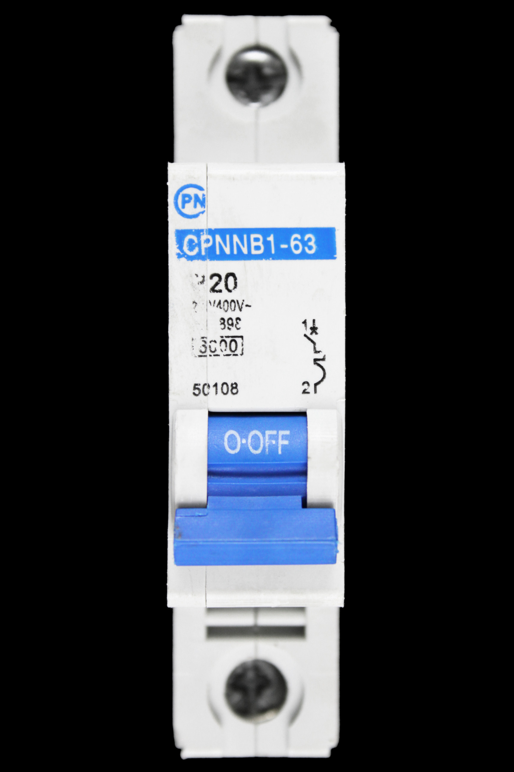 CPN 20 AMP CURVE B 6kA MCB CIRCUIT BREAKER CPNNB1-63 50108