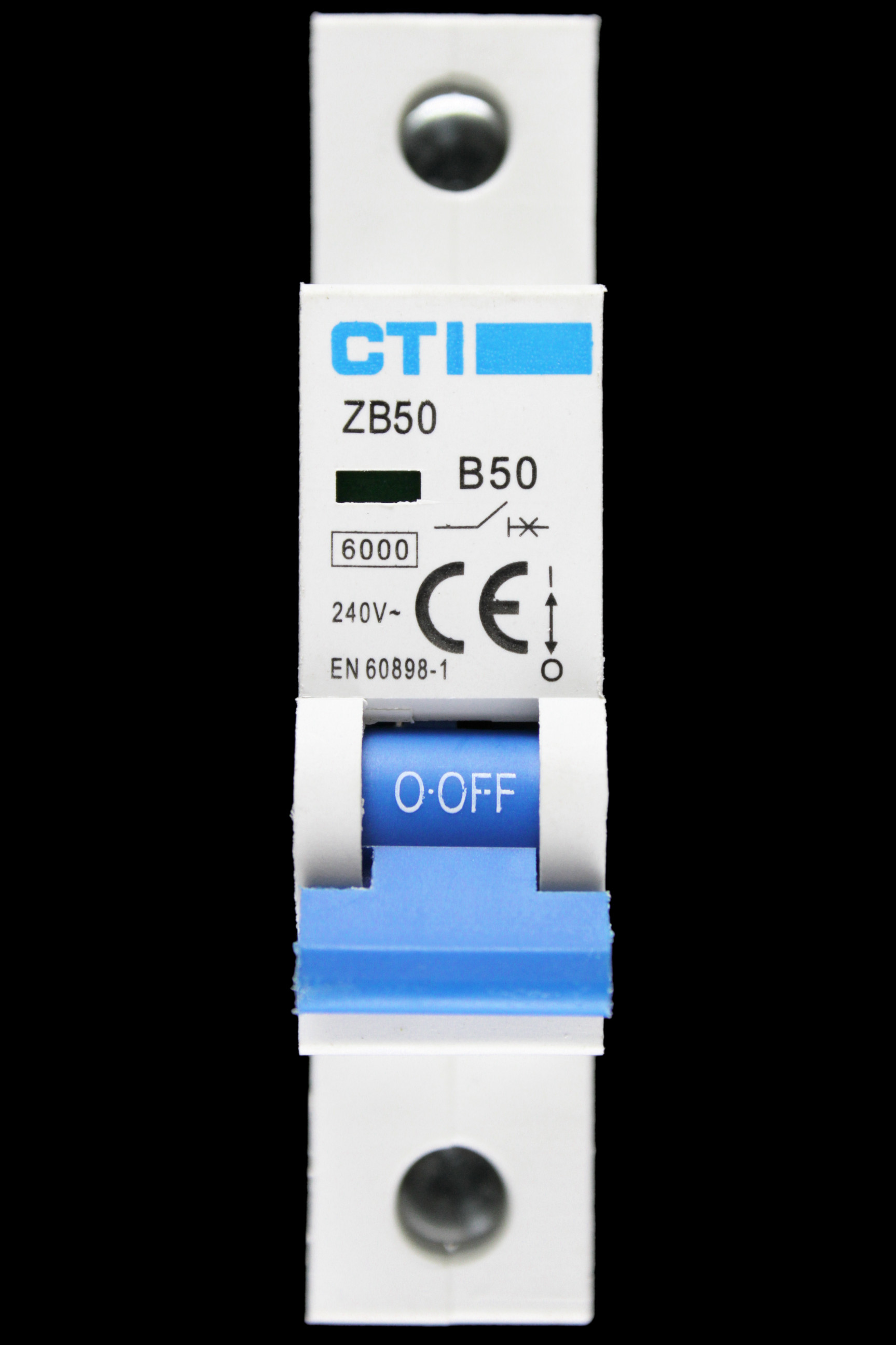 CTI 50 AMP CURVE B 6kA MCB CIRCUIT BREAKER ZB50
