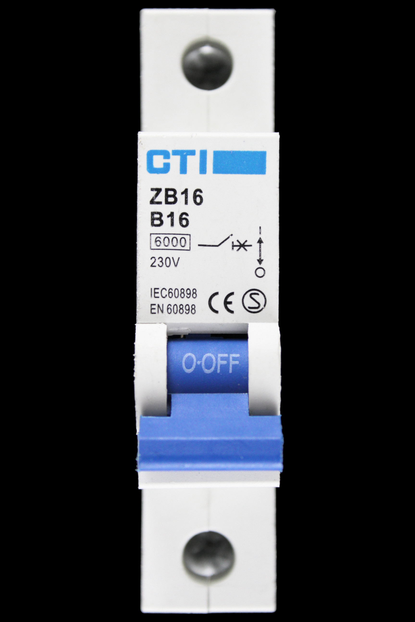 CTI 16 AMP CURVE B 6kA MCB CIRCUIT BREAKER ZB16 S1