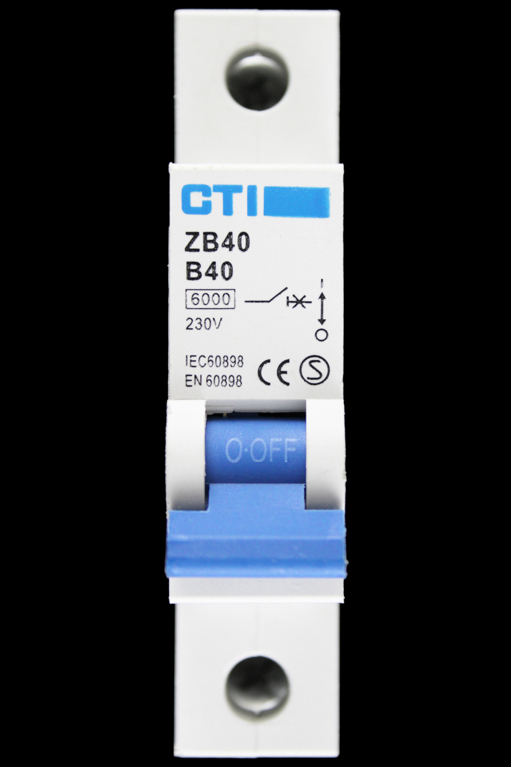 CTI 40 AMP CURVE B 6kA MCB CIRCUIT BREAKER ZB40 S1
