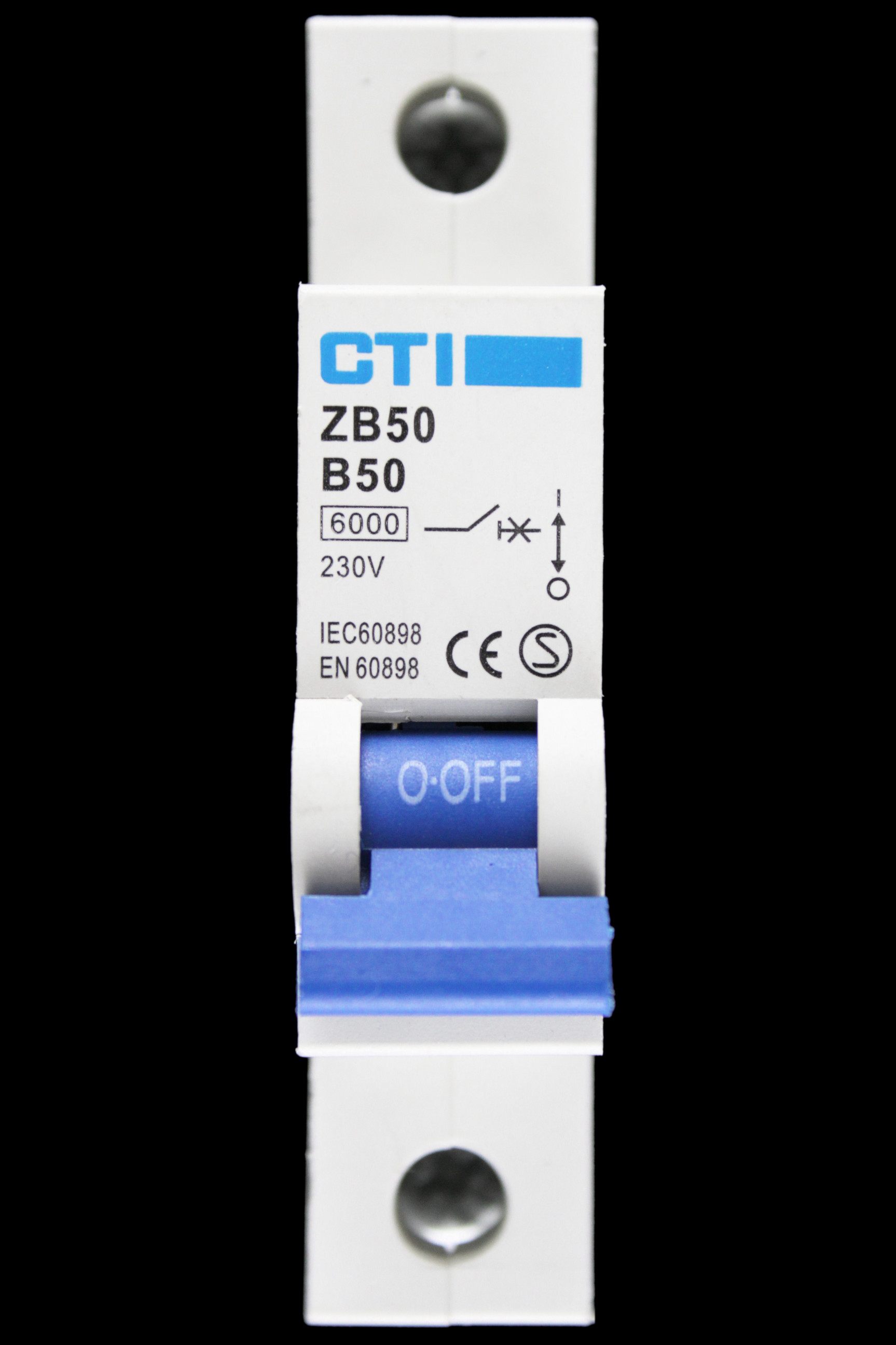 CTI 50 AMP CURVE B 6kA MCB CIRCUIT BREAKER ZB50 S1