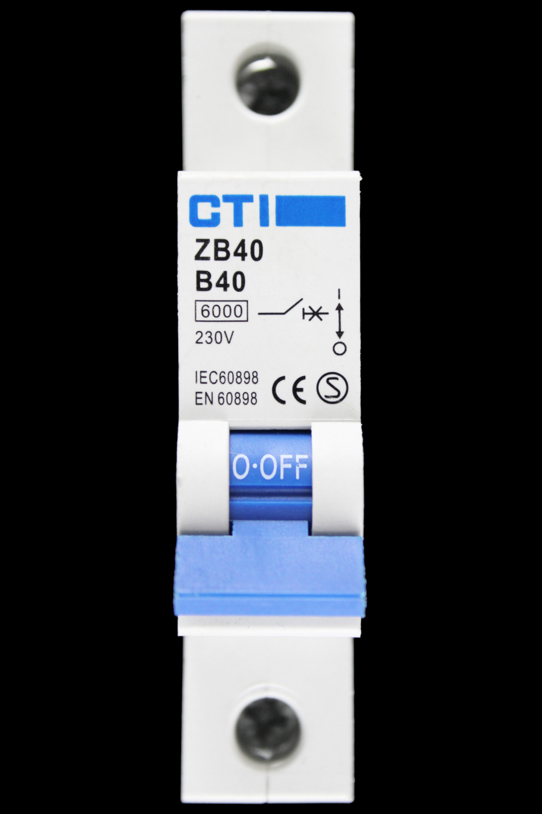 CTI 40 AMP CURVE B 6kA MCB CIRCUIT BREAKER ZB40 S3