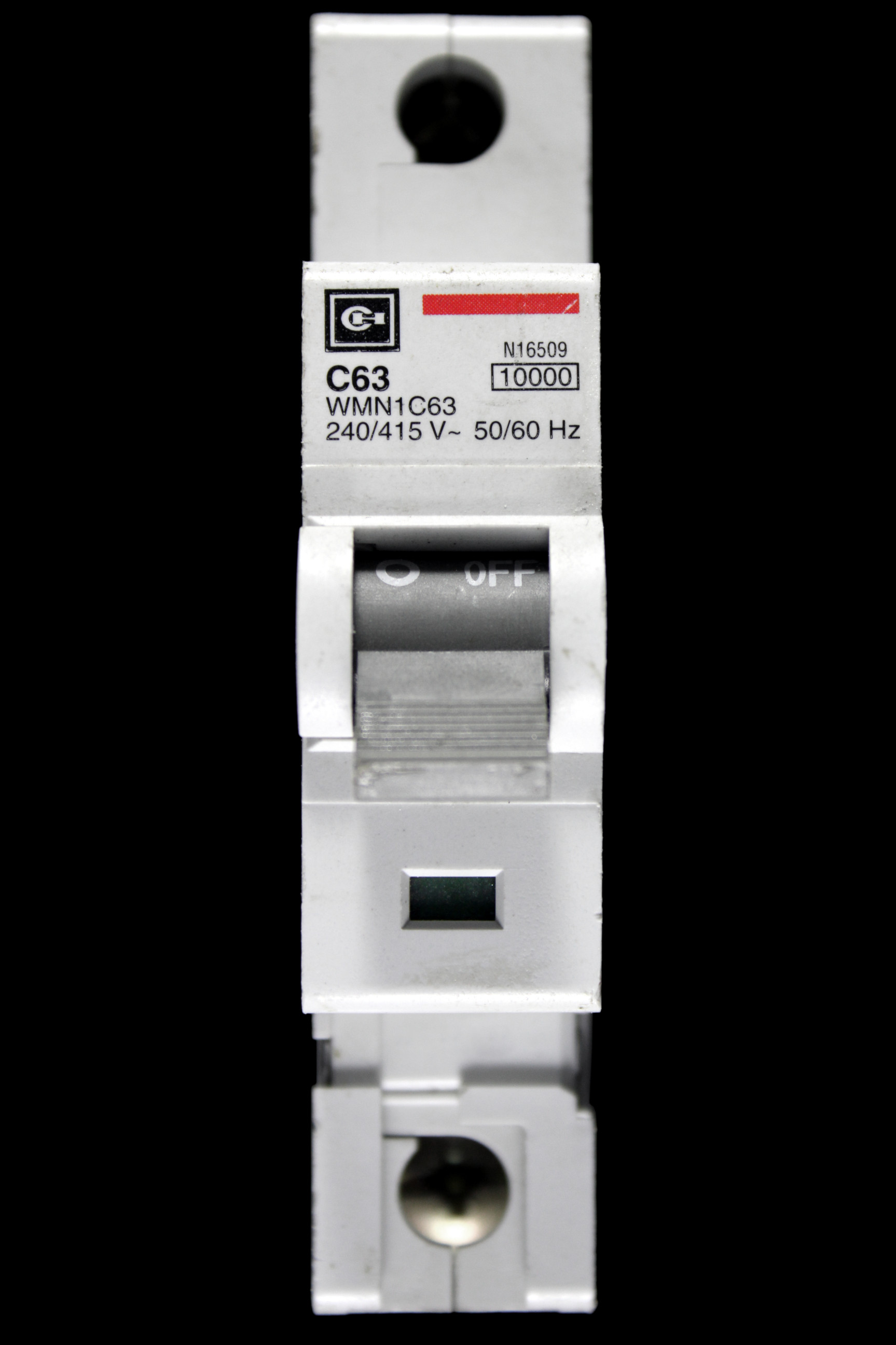 CUTLER HAMMER 63 AMP CURVE C 10kA MCB CIRCUIT BREAKER WMN1C63 N16509