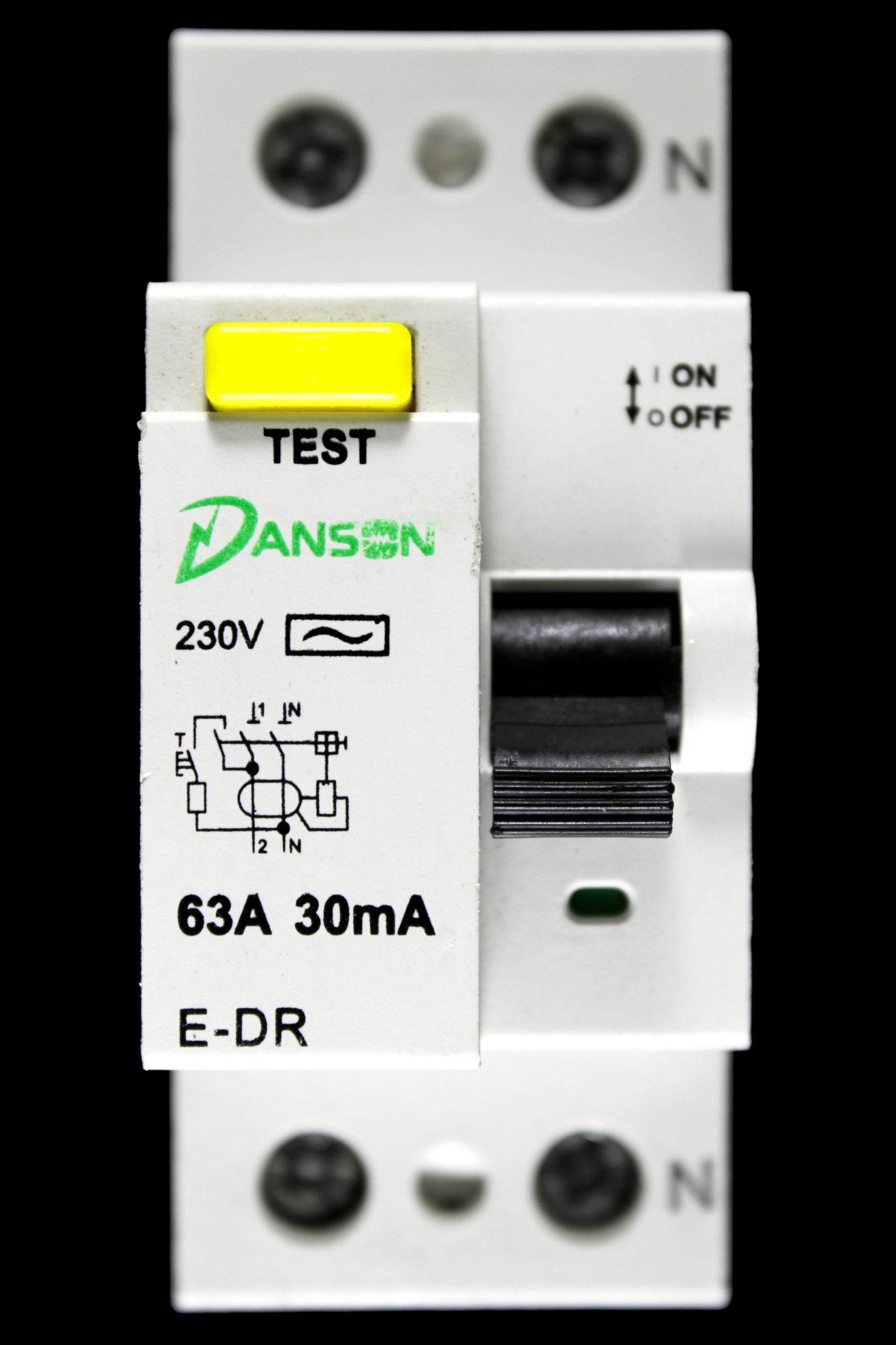 DANSON 63 RCD DOUBLE POLE 30mA TYPE AC E-DR