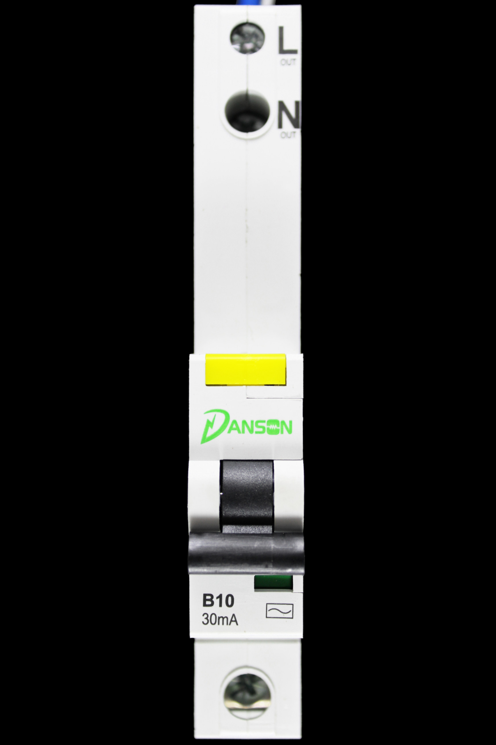 DANSON 10 AMP CURVE B 6kA 30mA RCBO TYPE AC DLY1110