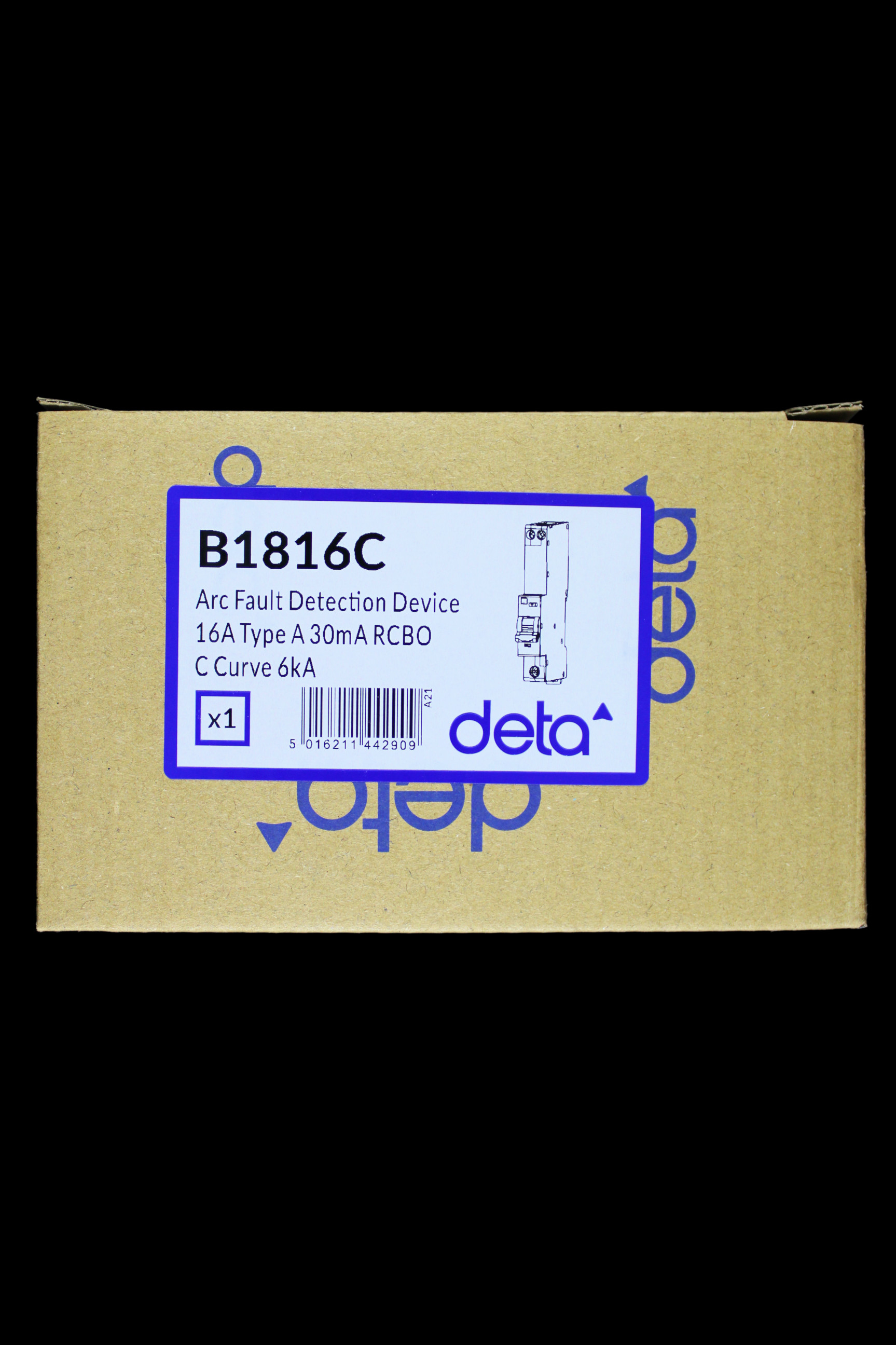 DETA 16 AMP CURVE C 6kA 30mA AFDD RCBO TYPE A B1816C