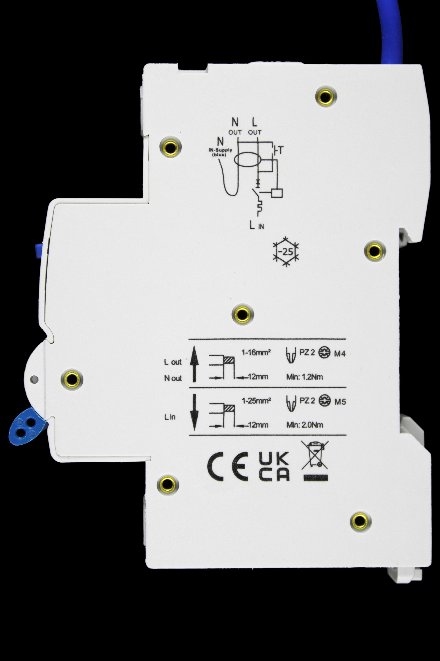 DETA 16 AMP CURVE C 6kA 30mA RCBO TYPE A B1416C