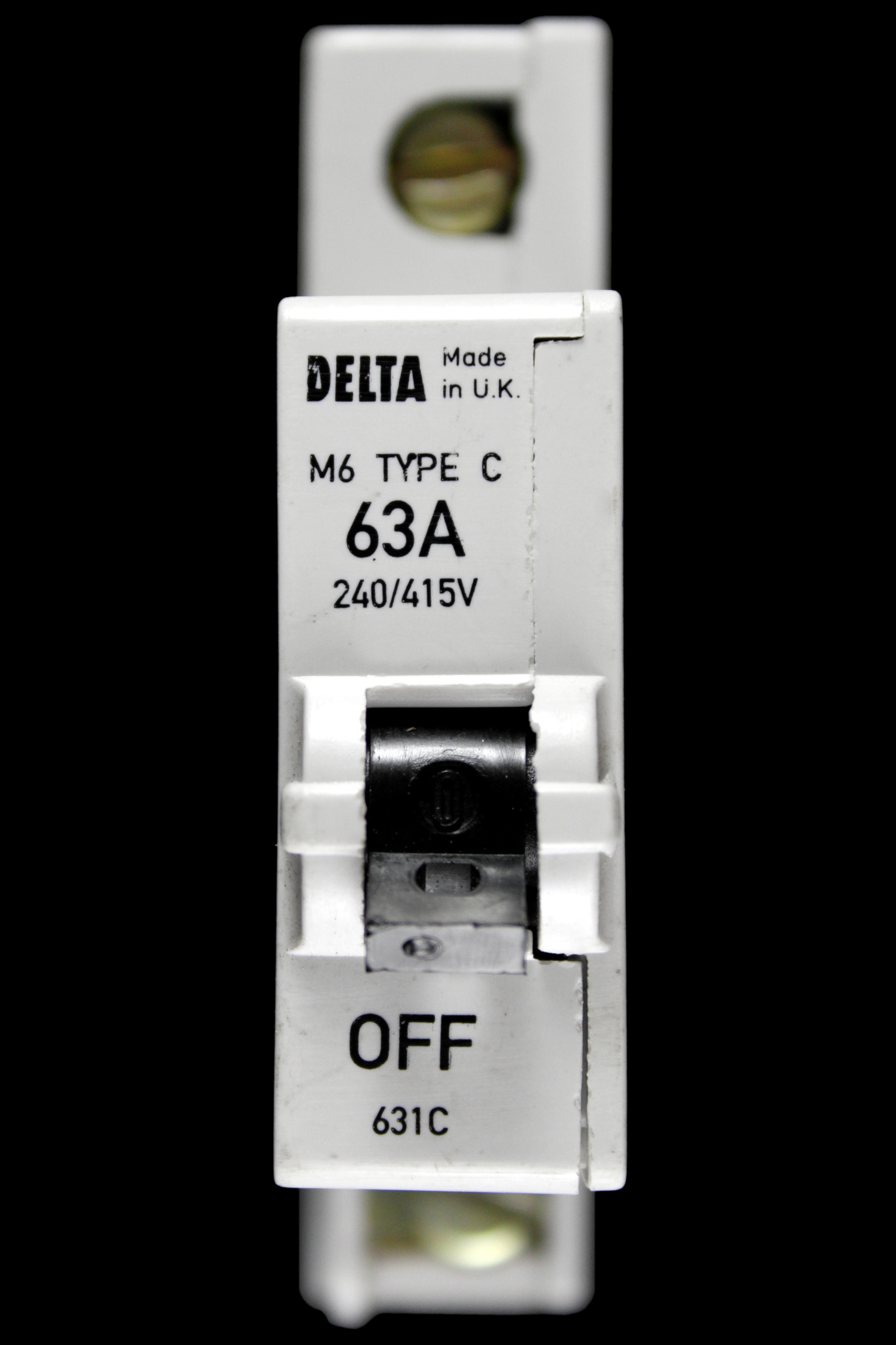 DELTA 63 AMP CURVE C M6 MCB CIRCUIT BREAKER 631C