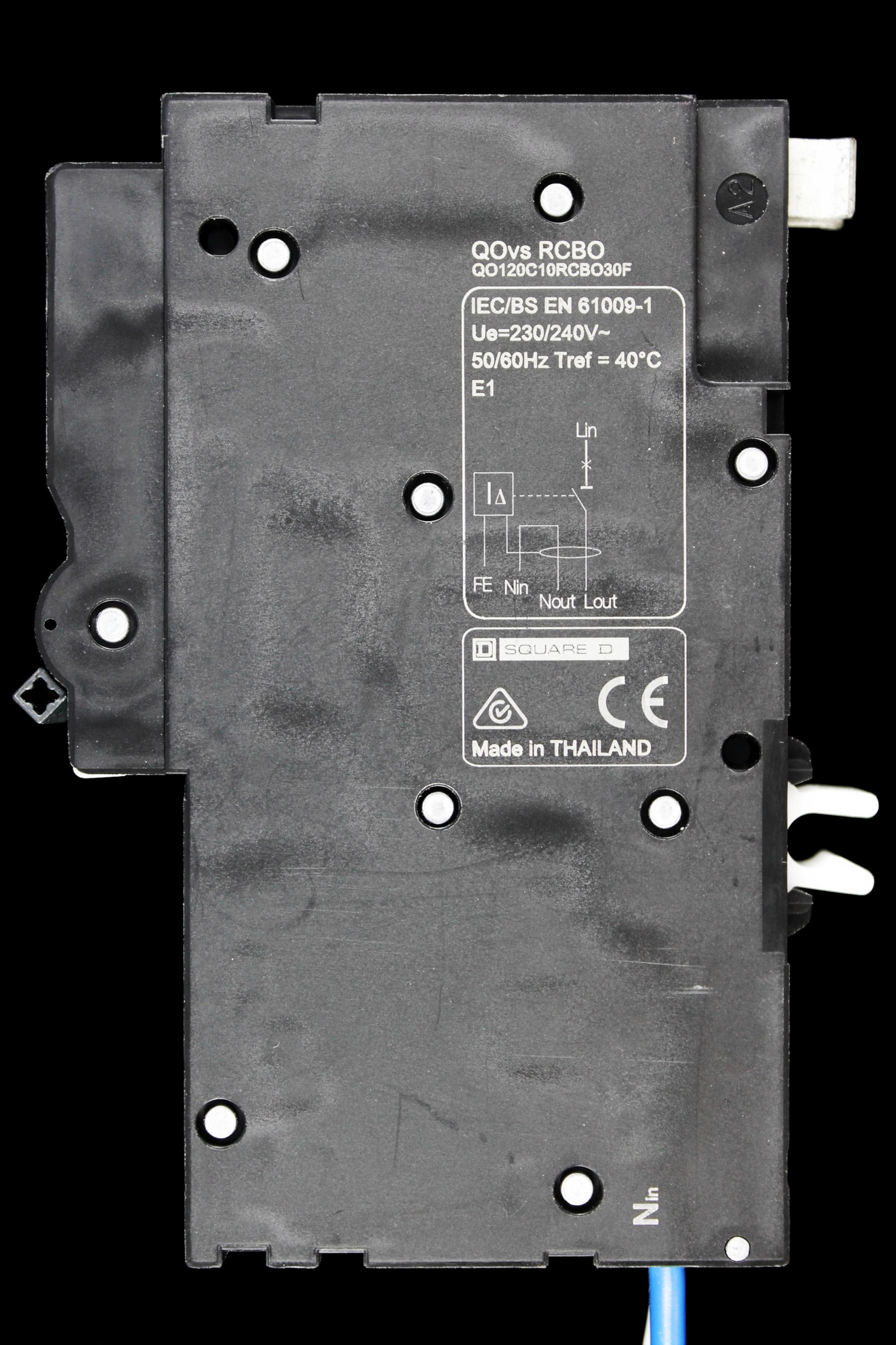 SCHNEIDER 20 AMP CURVE C 10kA 30mA RCBO TYPE AC QO120C10RCBO30F QOVS