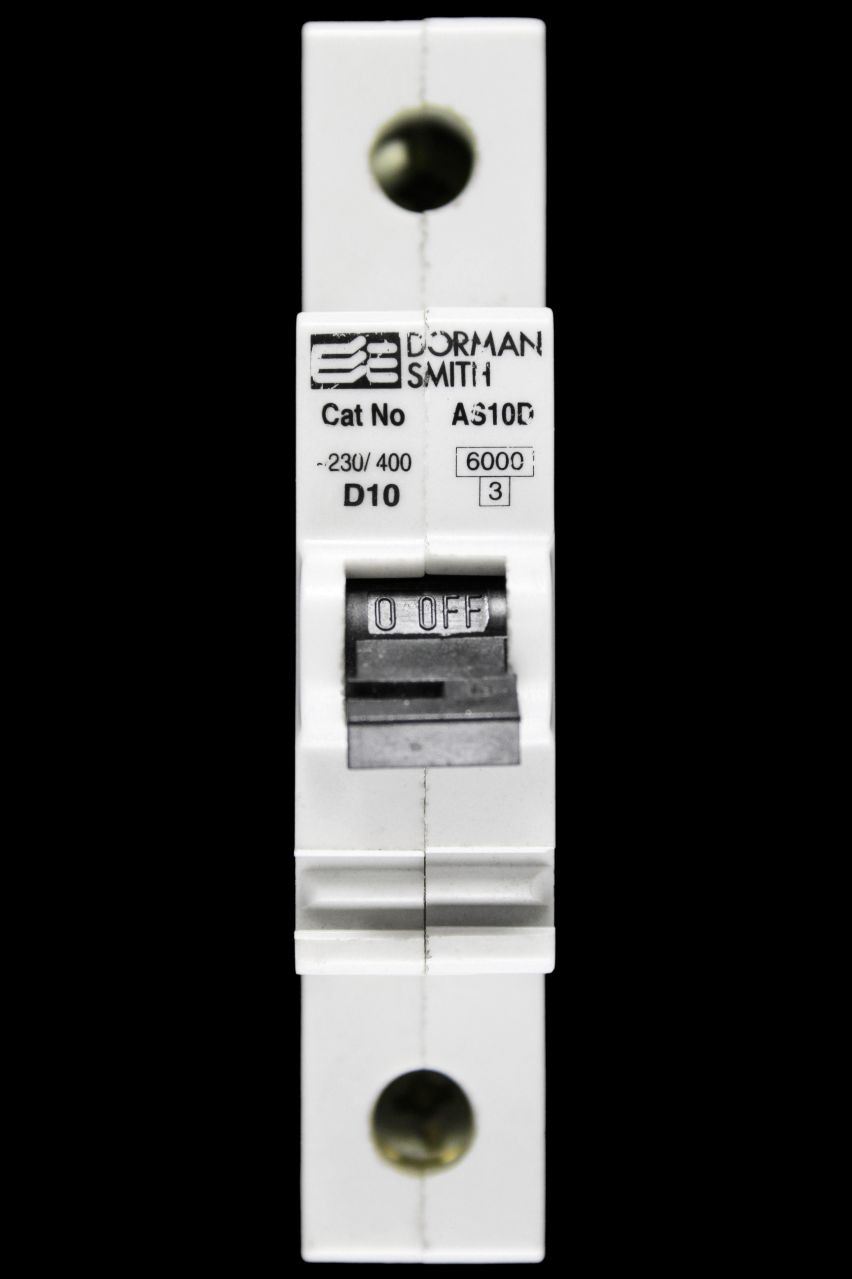 DORMAN SMITH 10 AMP CURVE D 6kA MCB CIRCUIT BREAKER AS10D