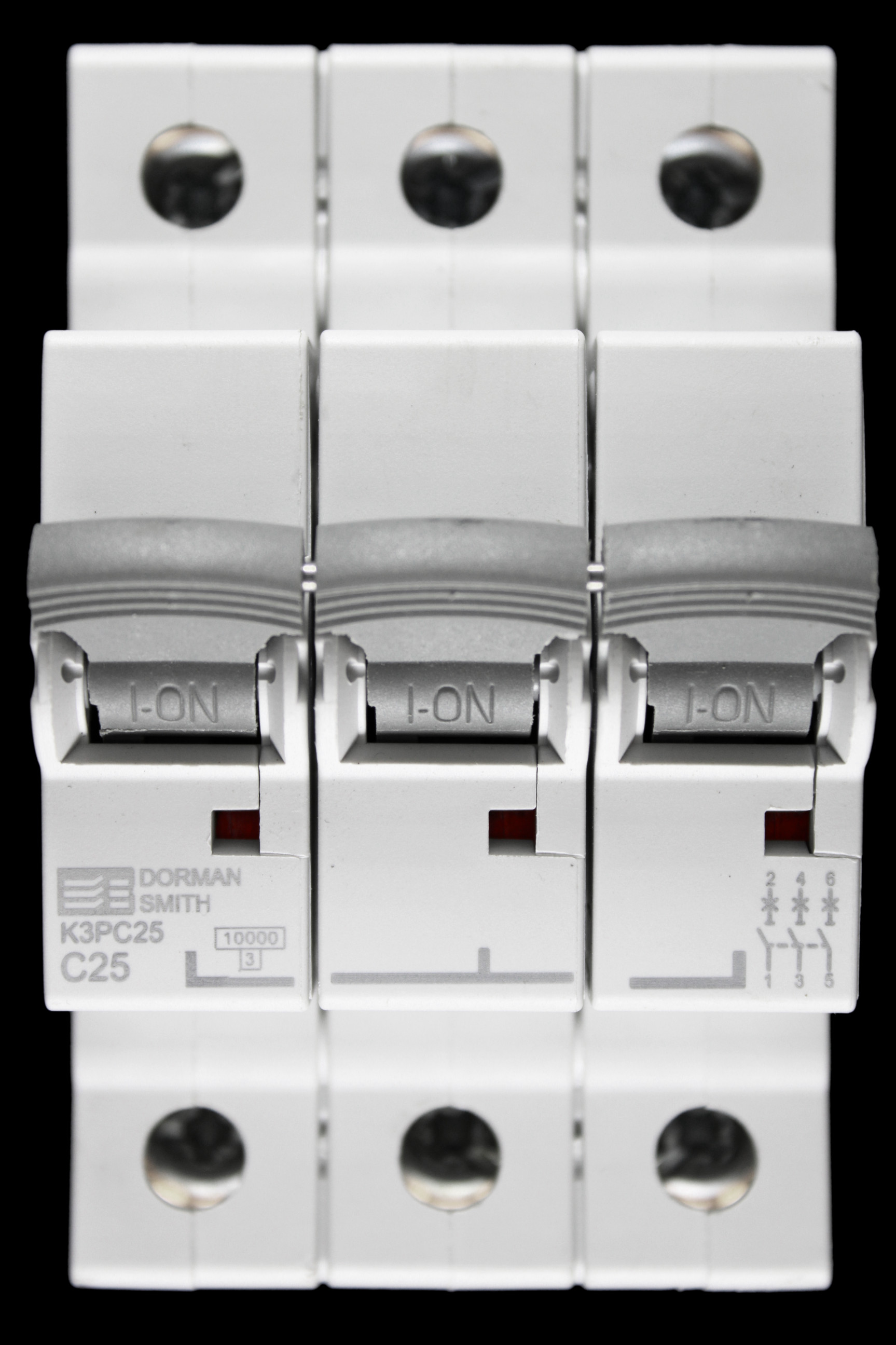 DORMAN SMITH 25 AMP CURVE C 10kA TRIPLE POLE MCB CIRCUIT BREAKER K3PC25