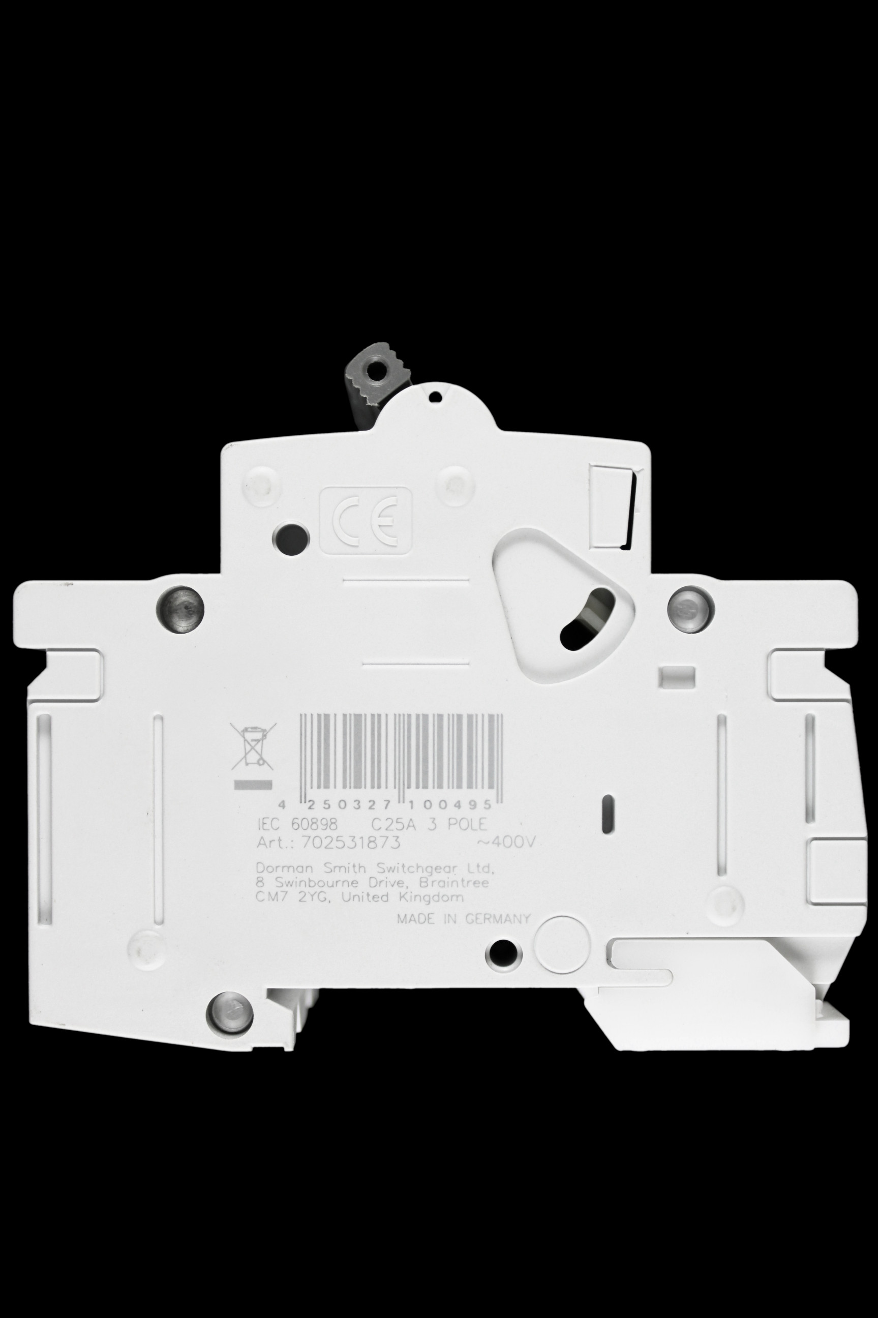 DORMAN SMITH 25 AMP CURVE C 10kA TRIPLE POLE MCB CIRCUIT BREAKER K3PC25