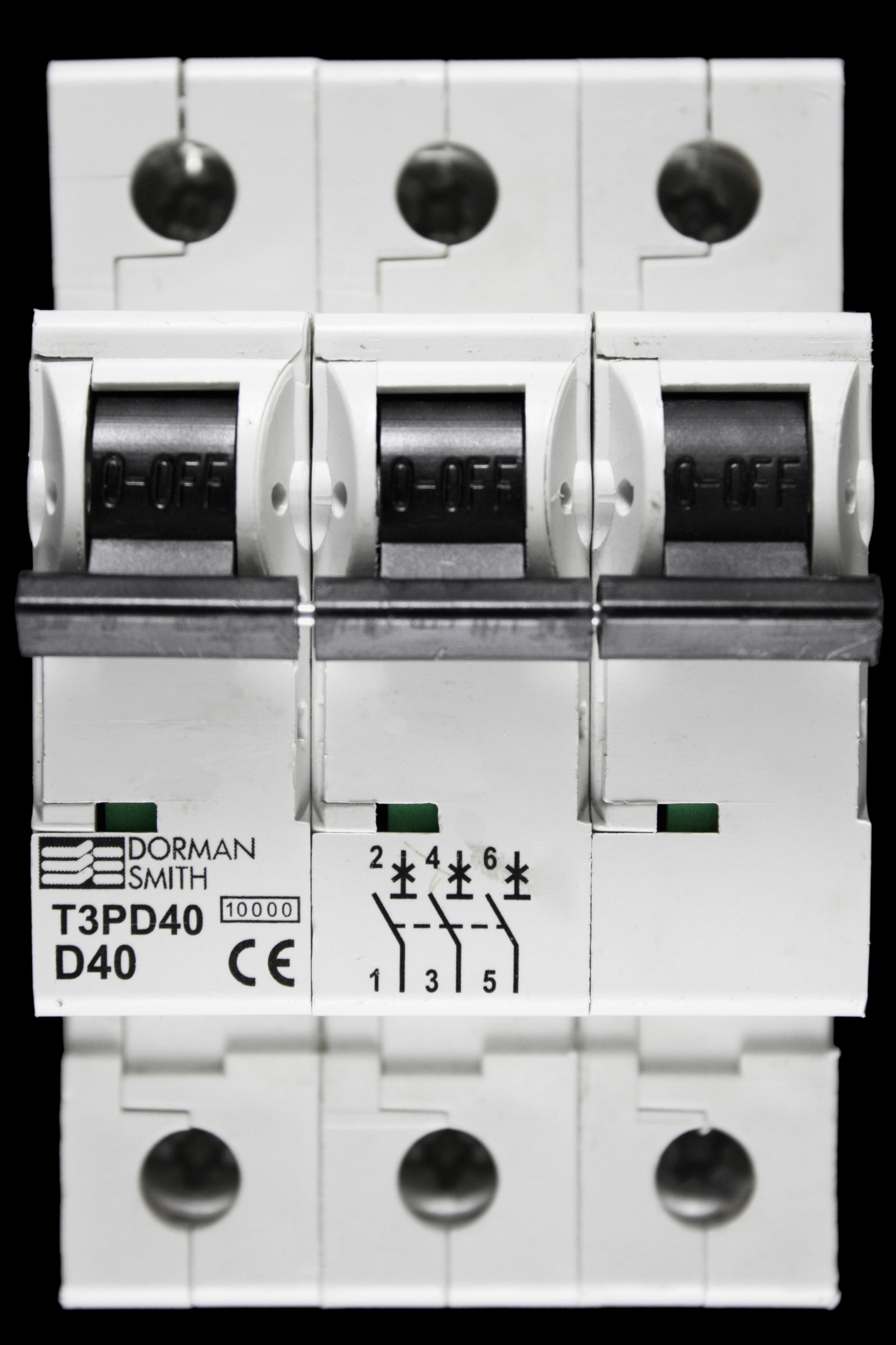 DORMAN D 40 MCB TRIPLE POLE 10kA CIRCUIT BREAKER T3PD40