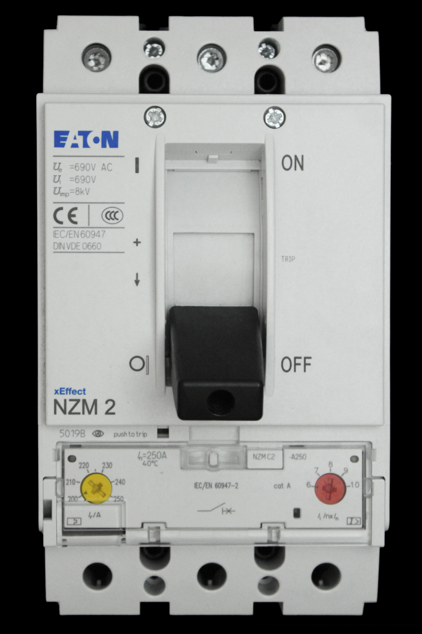 EATON 250 AMP 36kA TRIPLE POLE MCCB NZM2 XEFFECT NZMC2-A250