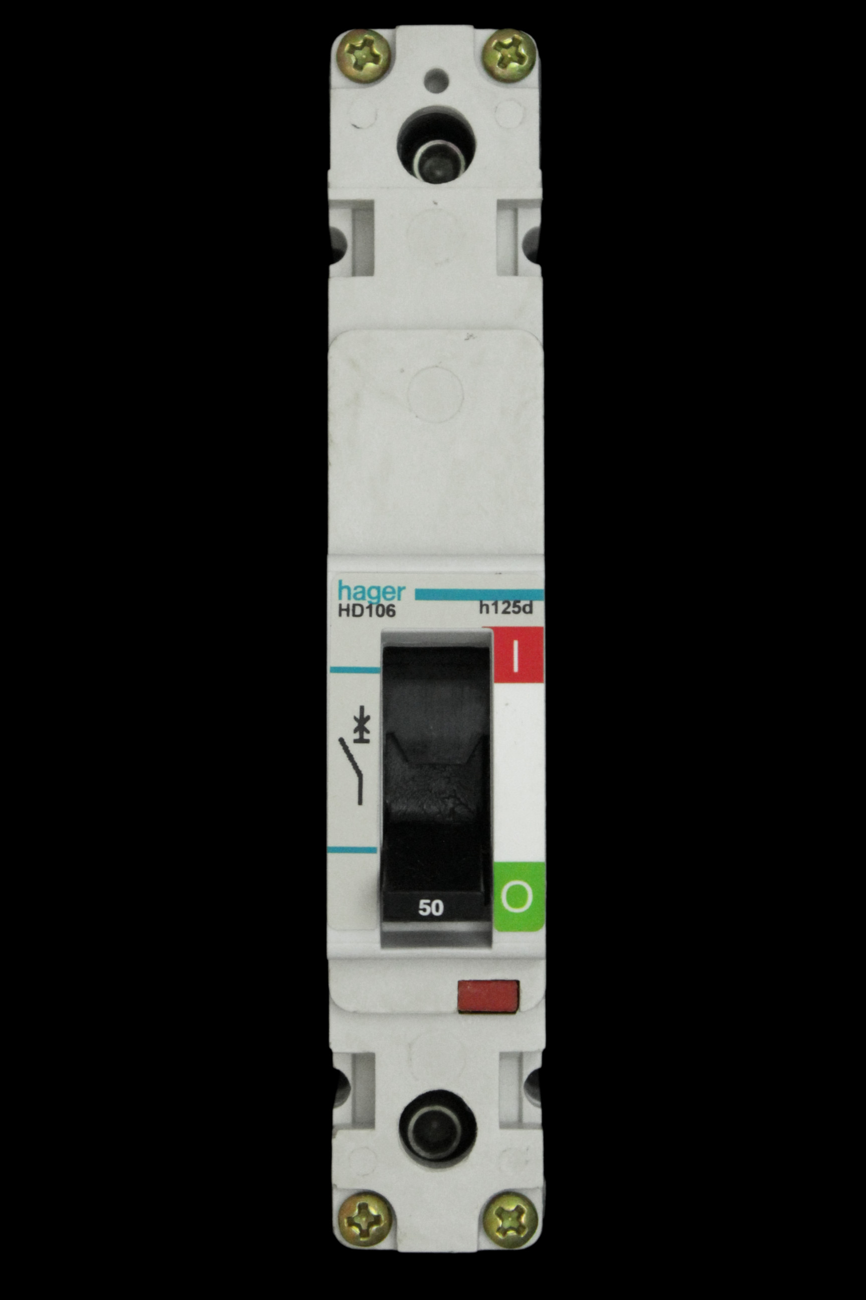 HAGER 50 AMP 16kA MCCB H125D HD106 314106