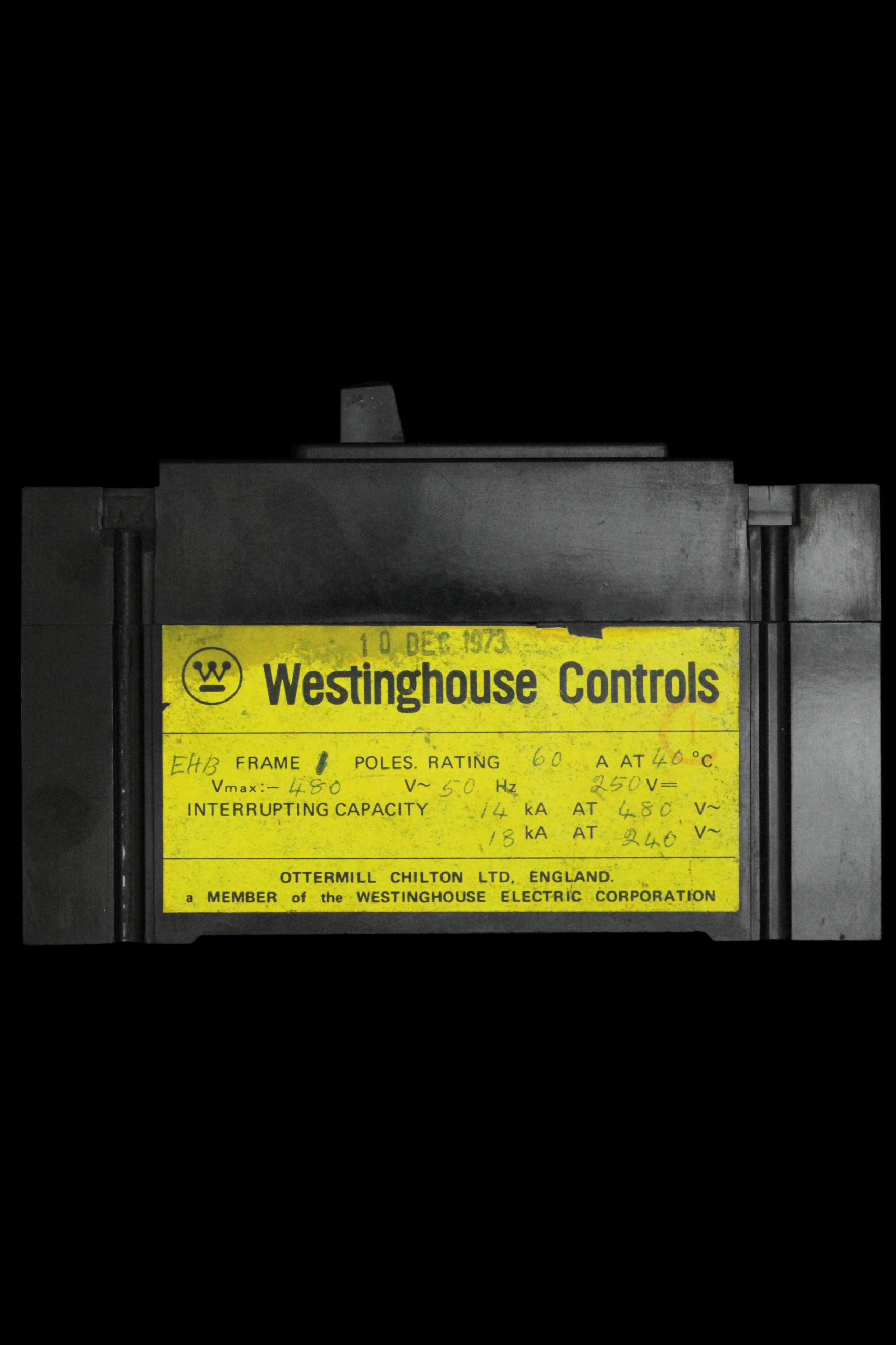 WESTINGHOUSE 60 AMP 18kA MCCB EHB