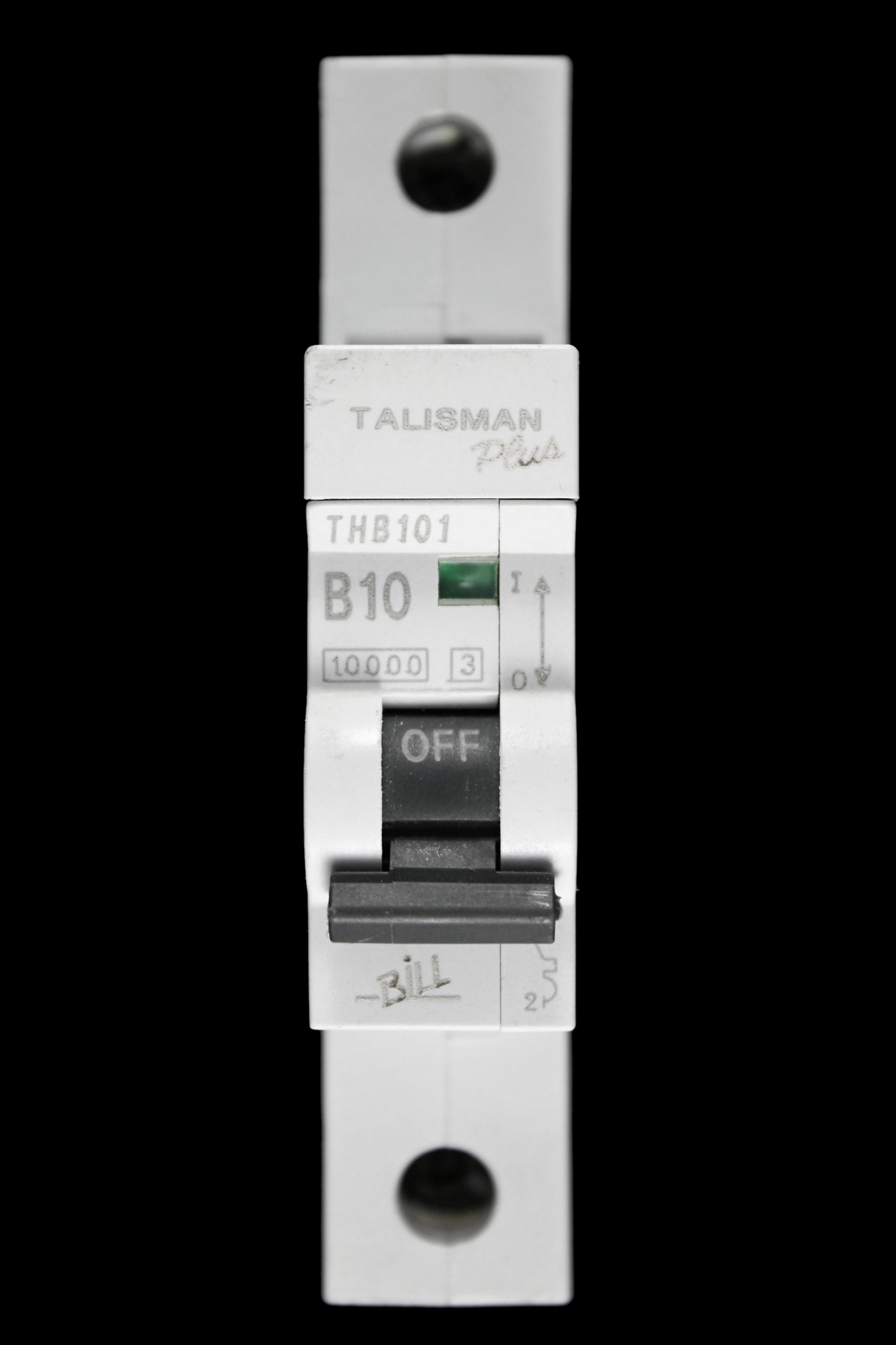 BILL 10 AMP CURVE B 10kA MCB CIRCUIT BREAKER THB101