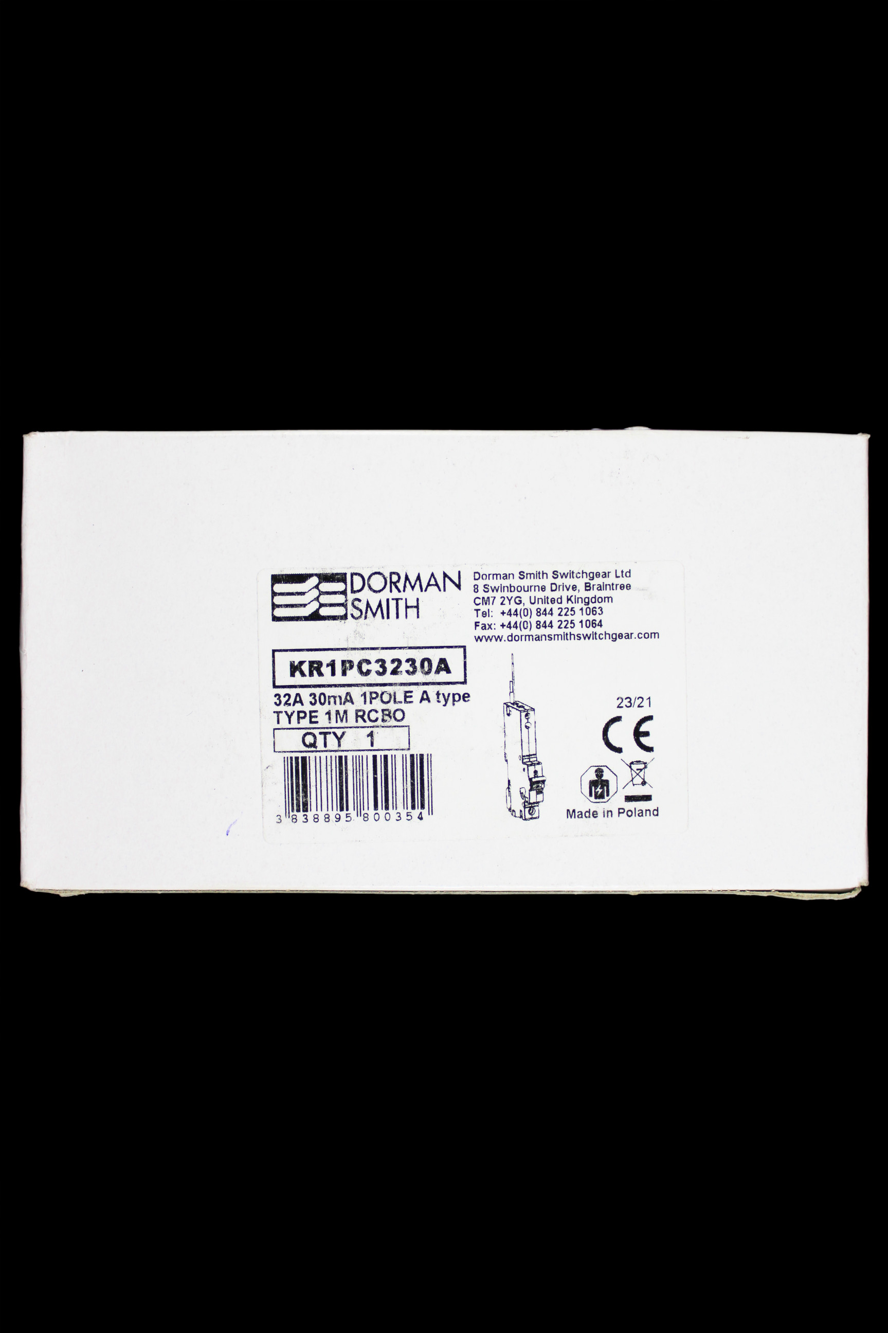DORMAN 32 AMP CURVE C 10kA 30mA RCBO TYPE A KR1PC3230A