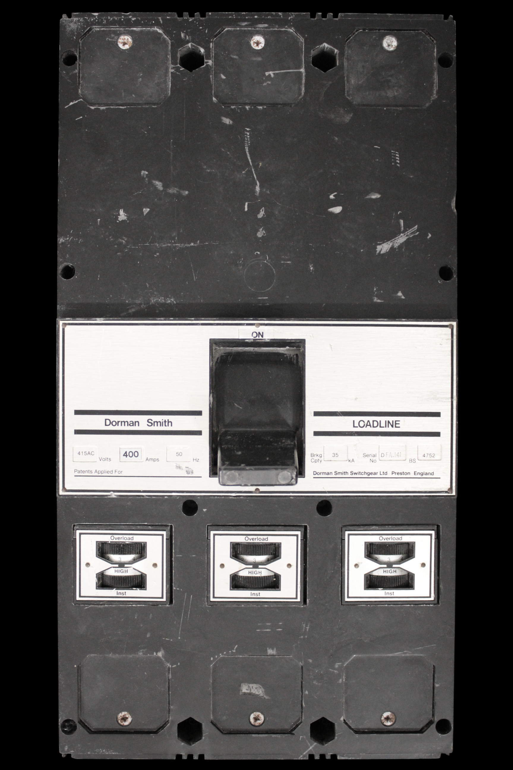 DORMAN 400 MCCB TRIPLE POLE 35kA LLBD400
