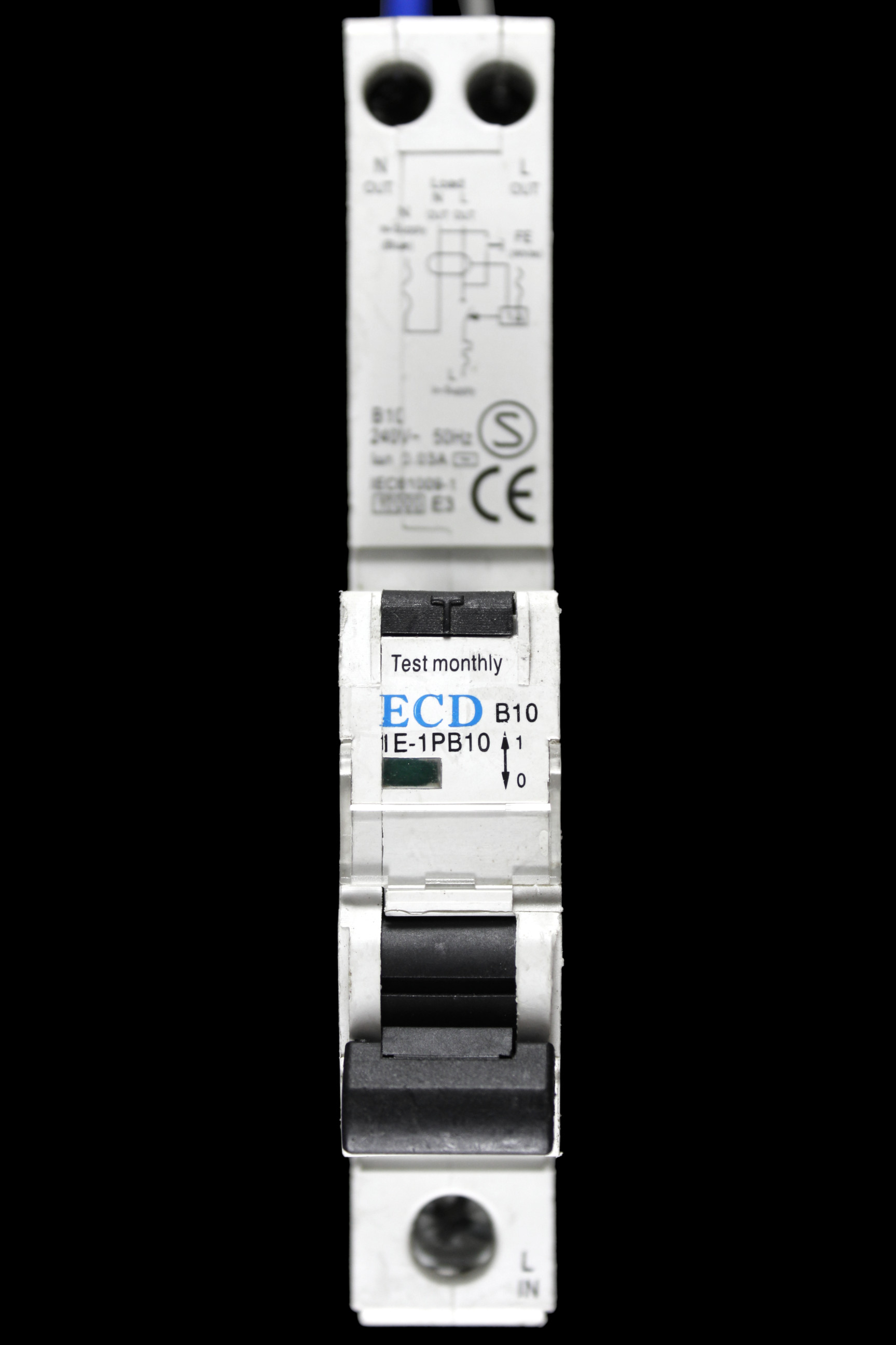 ECD B 10 RCBO 10kA 30mA TYPE AC 1E-1PB10