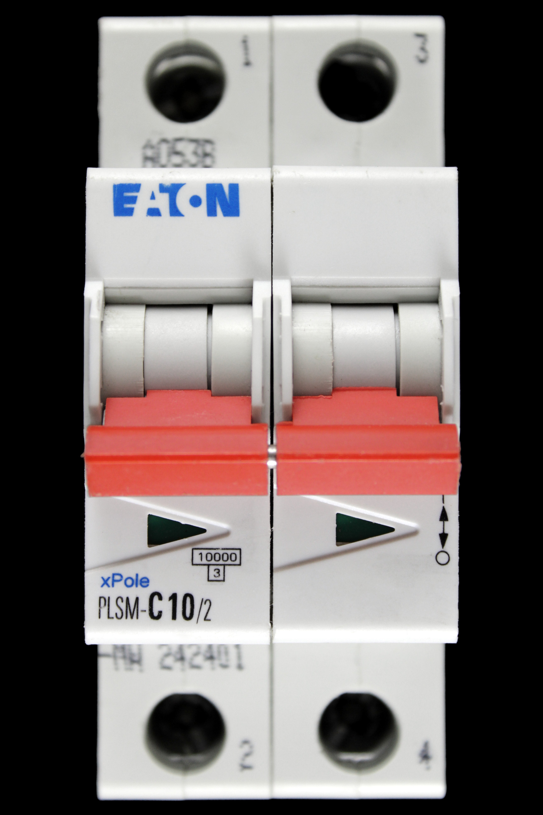 EATON 10 AMP CURVE C 10kA DOUBLE POLE MCB CIRCUIT BREAKER PLSM-C10/2-MW