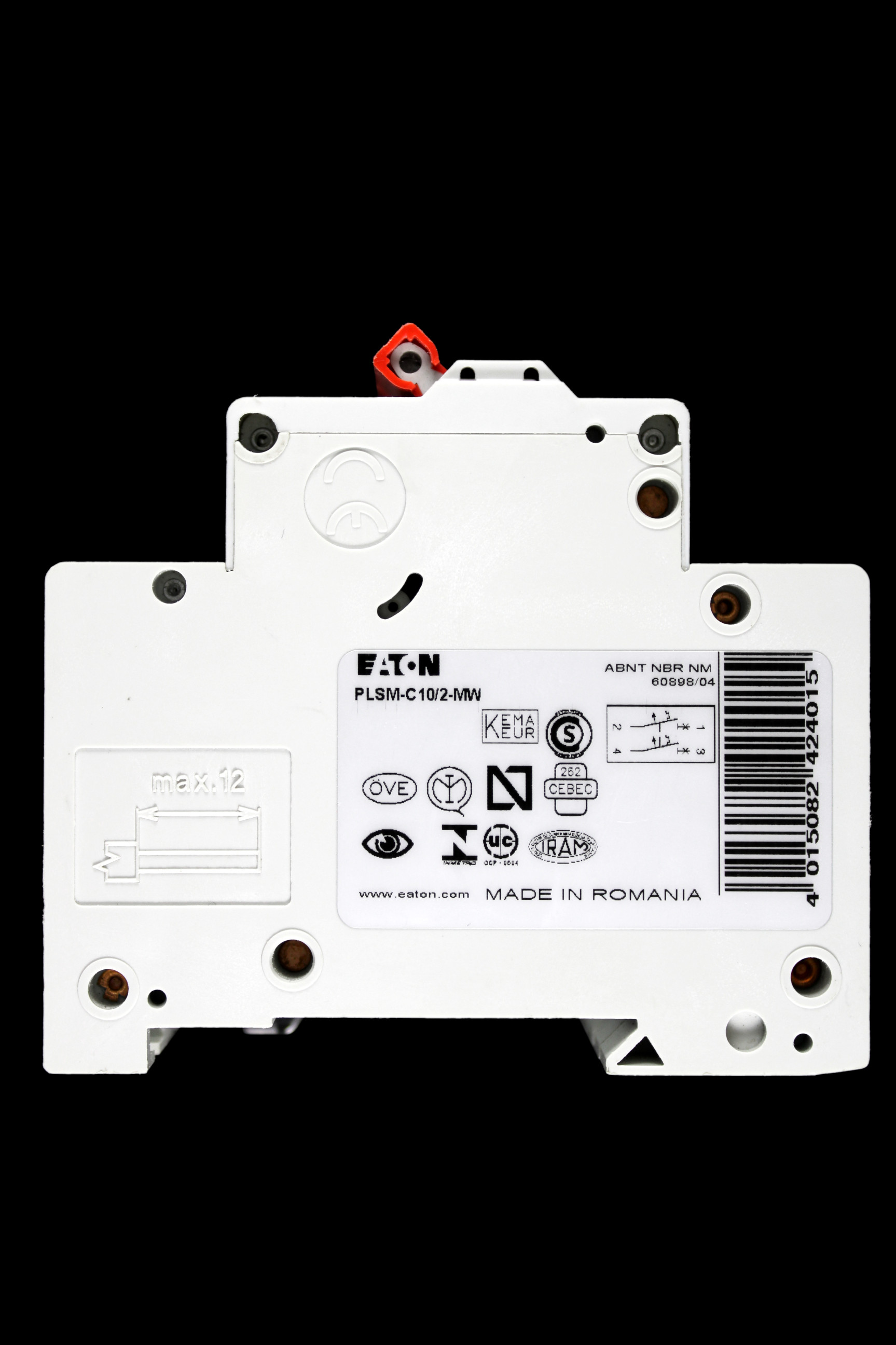 EATON 10 AMP CURVE C 10kA DOUBLE POLE MCB CIRCUIT BREAKER PLSM-C10/2-MW