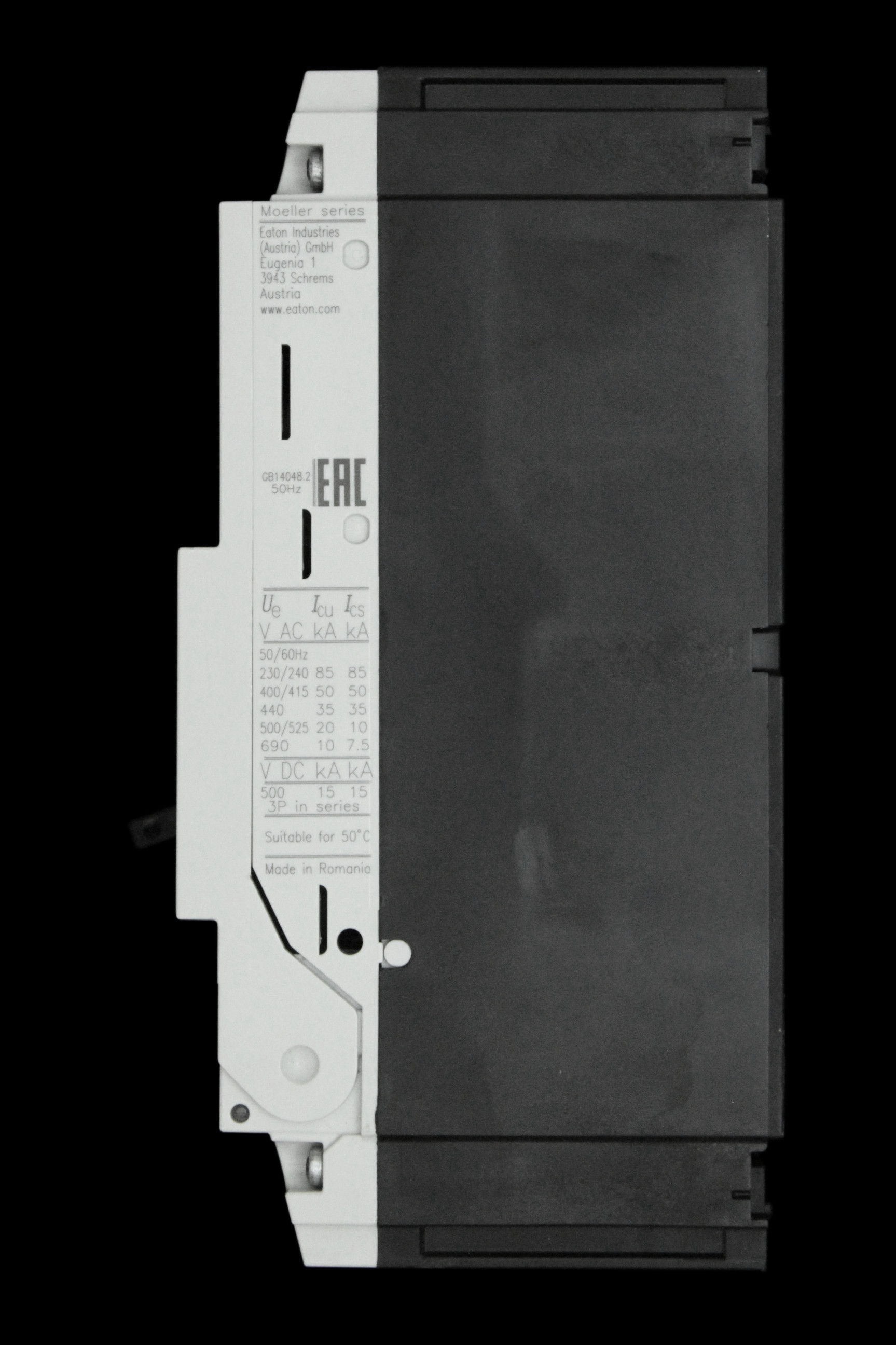 EATON 63 AMP 50kA TRIPLE POLE MCCB 690V NZM1 NZMN1-A63