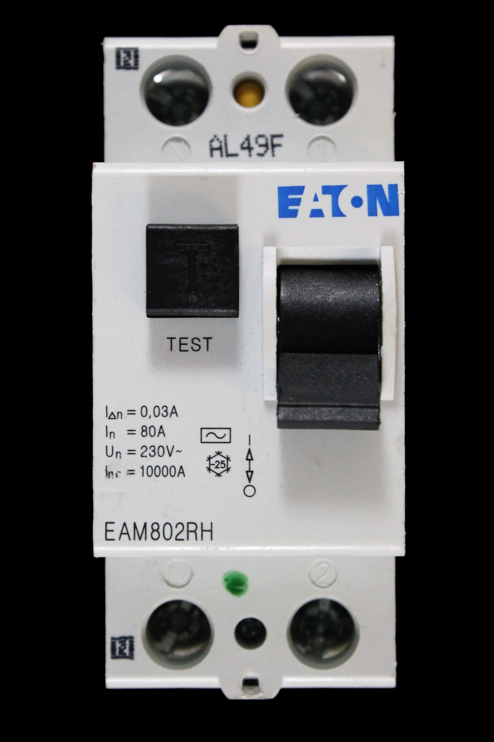 EATON 80 AMP 30mA DOUBLE POLE RCCB RCD TYPE AC EAM802RH