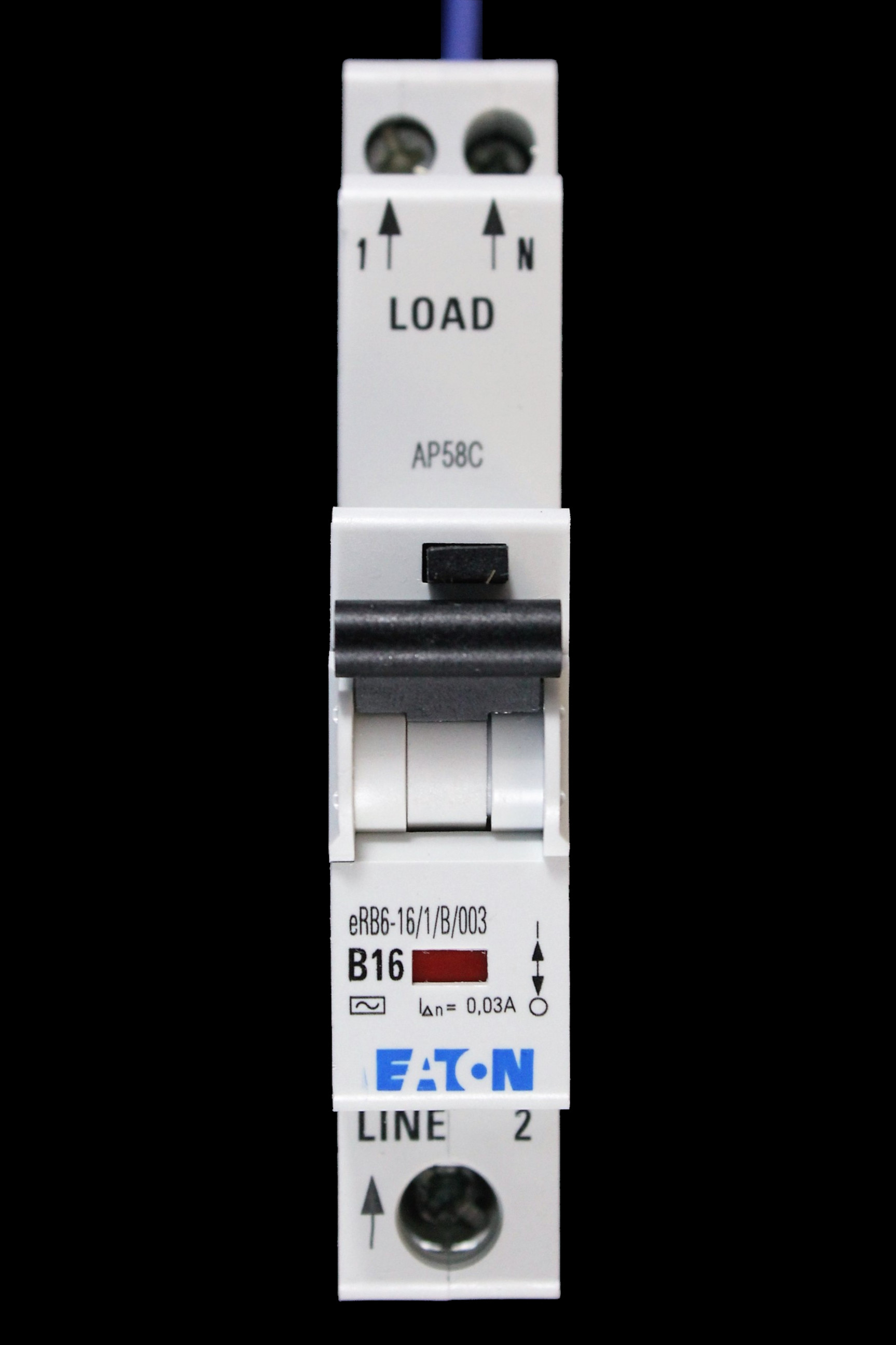 EATON 16 AMP CURVE B 6kA 30mA RCBO TYPE AC EAD16BH30C ERB6-16/1/B/003