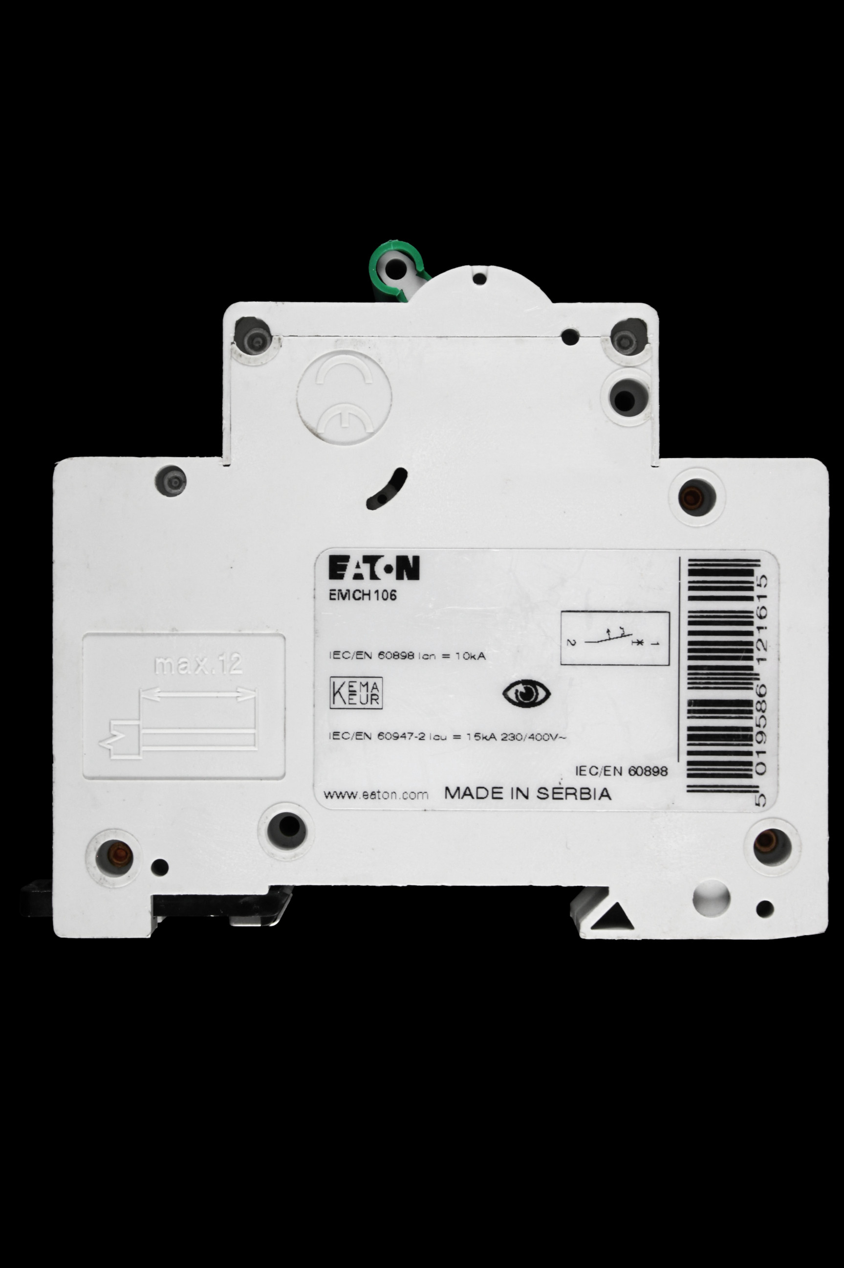 EATON 6 AMP CURVE C 10kA MCB CIRCUIT BREAKER EMCH106