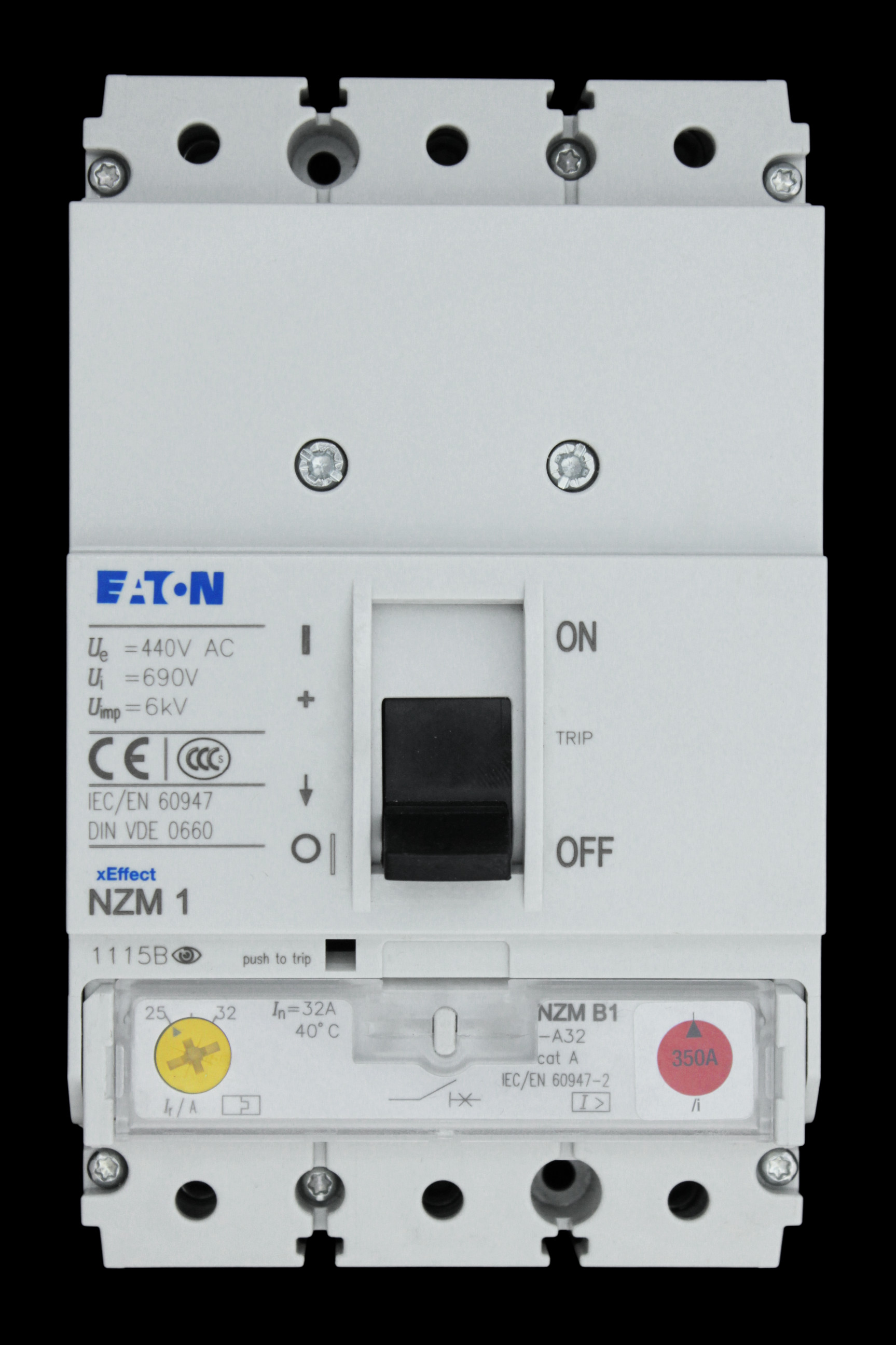 EATON 32 AMP 25kA TRIPLE POLE MCCB NZM1 NZMB1-A32